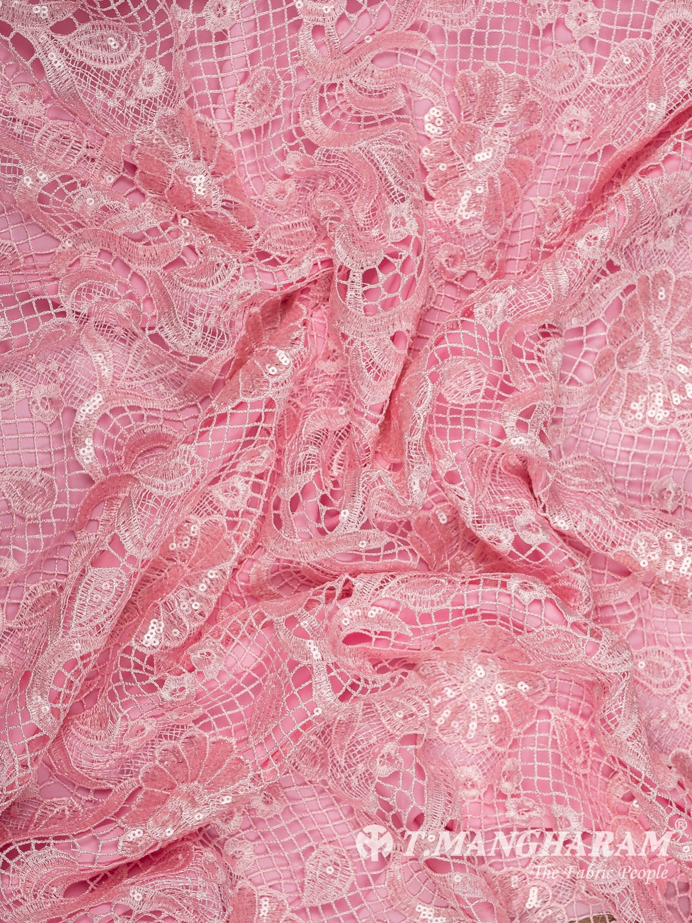 Pink Fancy Net Fabric - EC13536