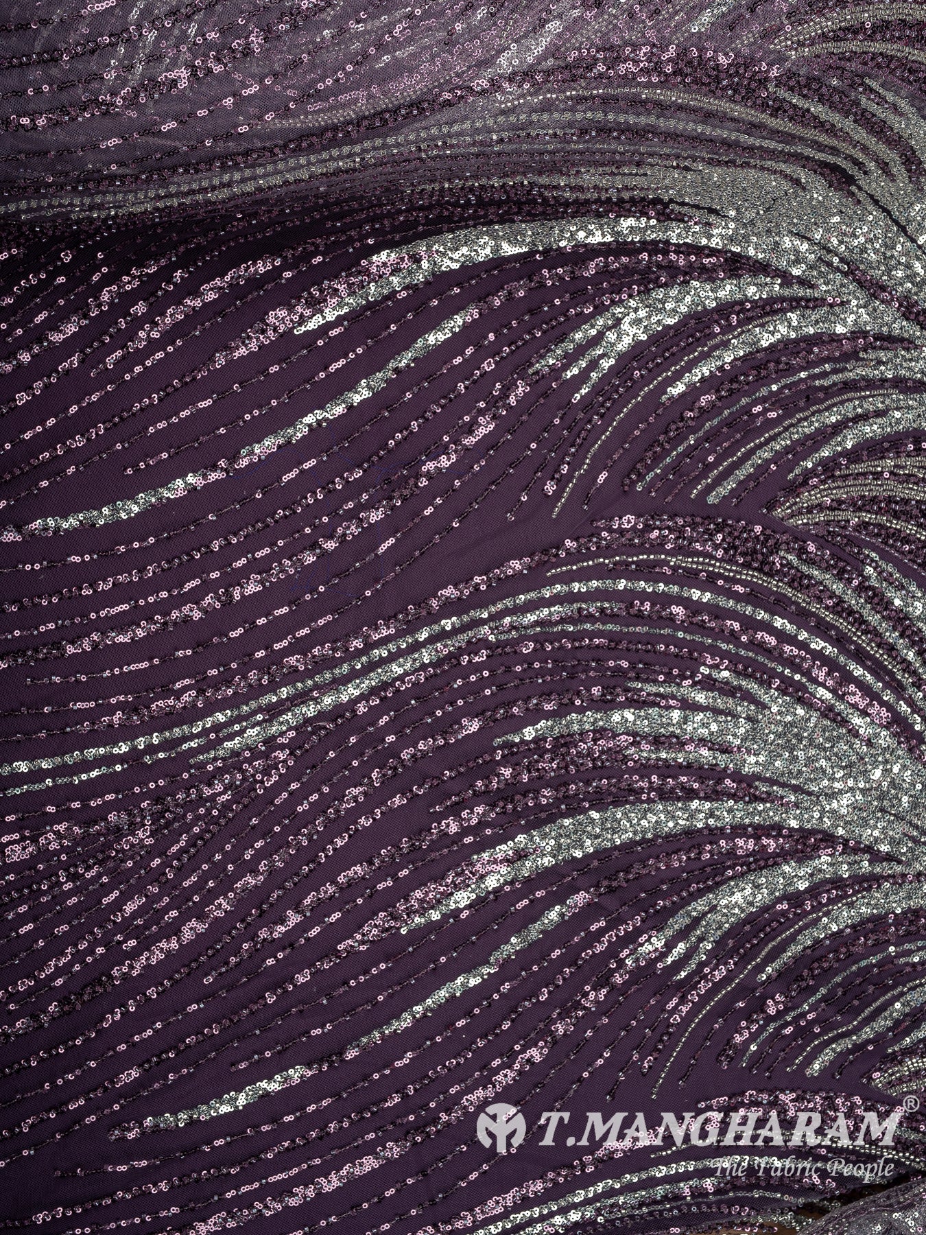 Purple Fancy Net Fabric - EC13544
