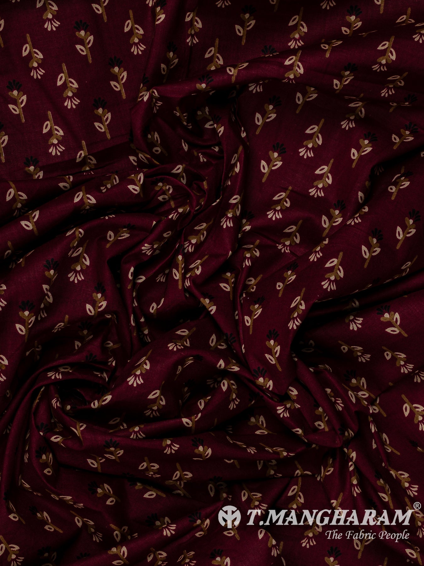 Brown Cotton Fabric - EC13789