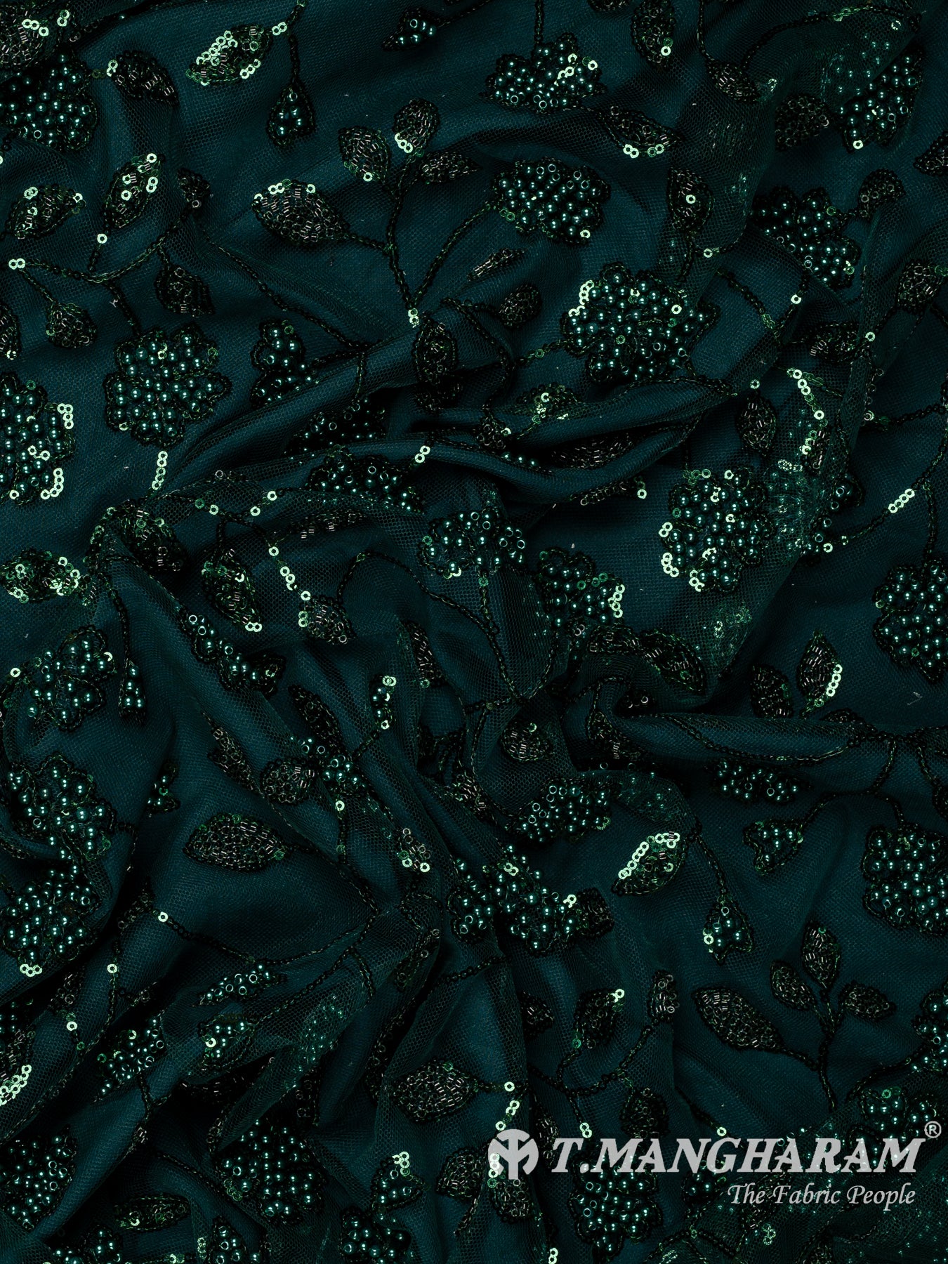 Green Fancy Net Fabric - EC13283