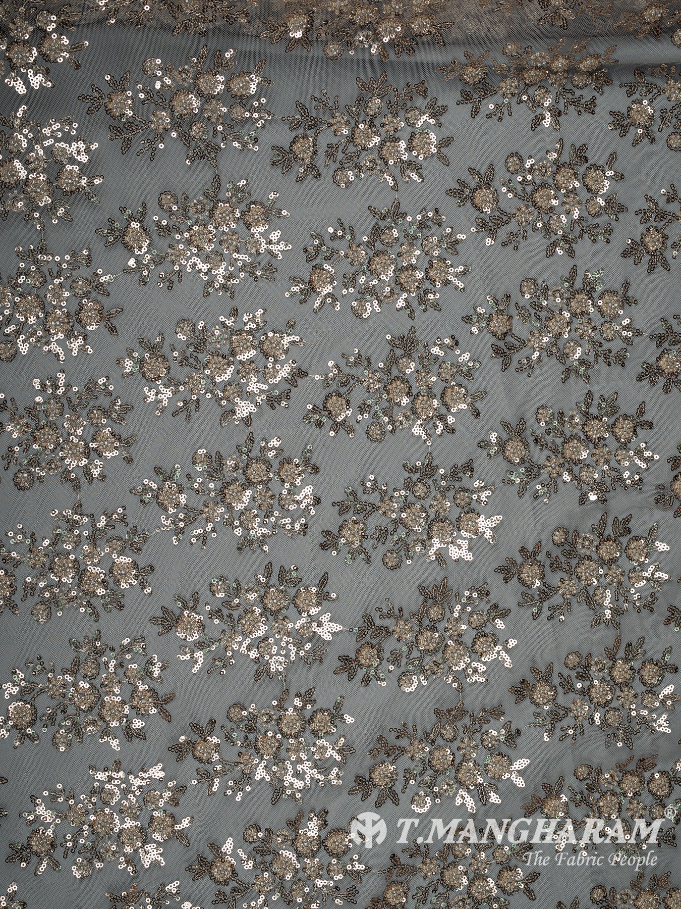 Brown Fancy Net Fabric - EC10875