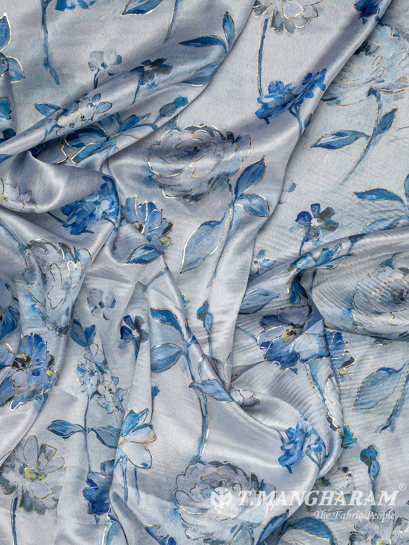 Grey Satin Fabric - EB10230