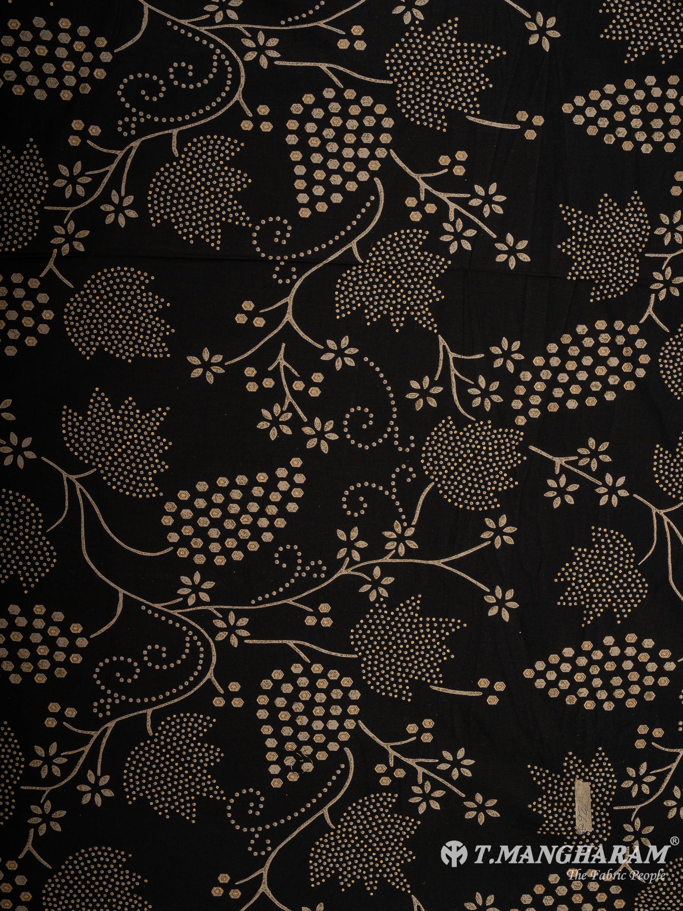 Black Cotton Fabric - EC14447