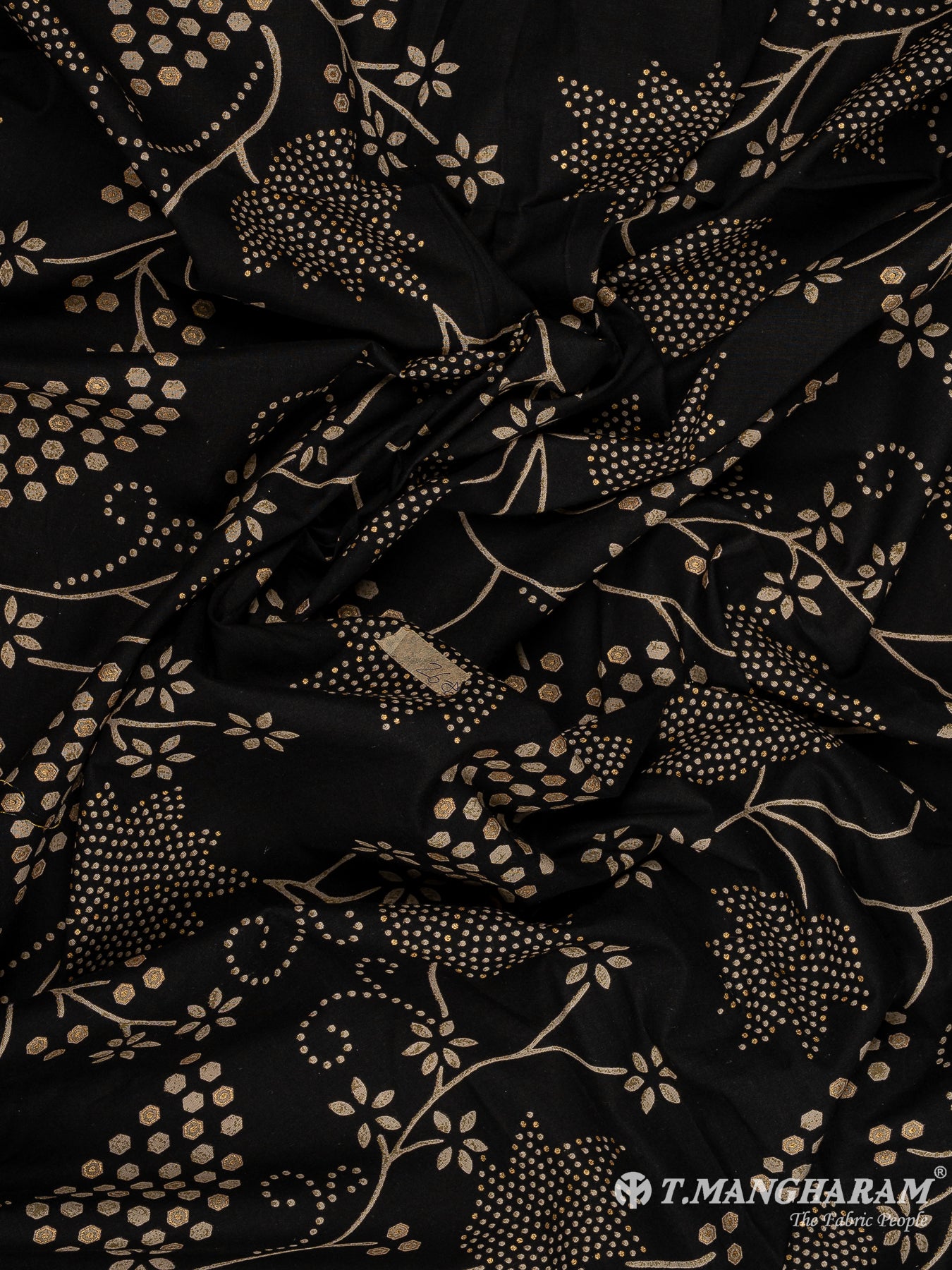 Black Cotton Fabric - EC14447