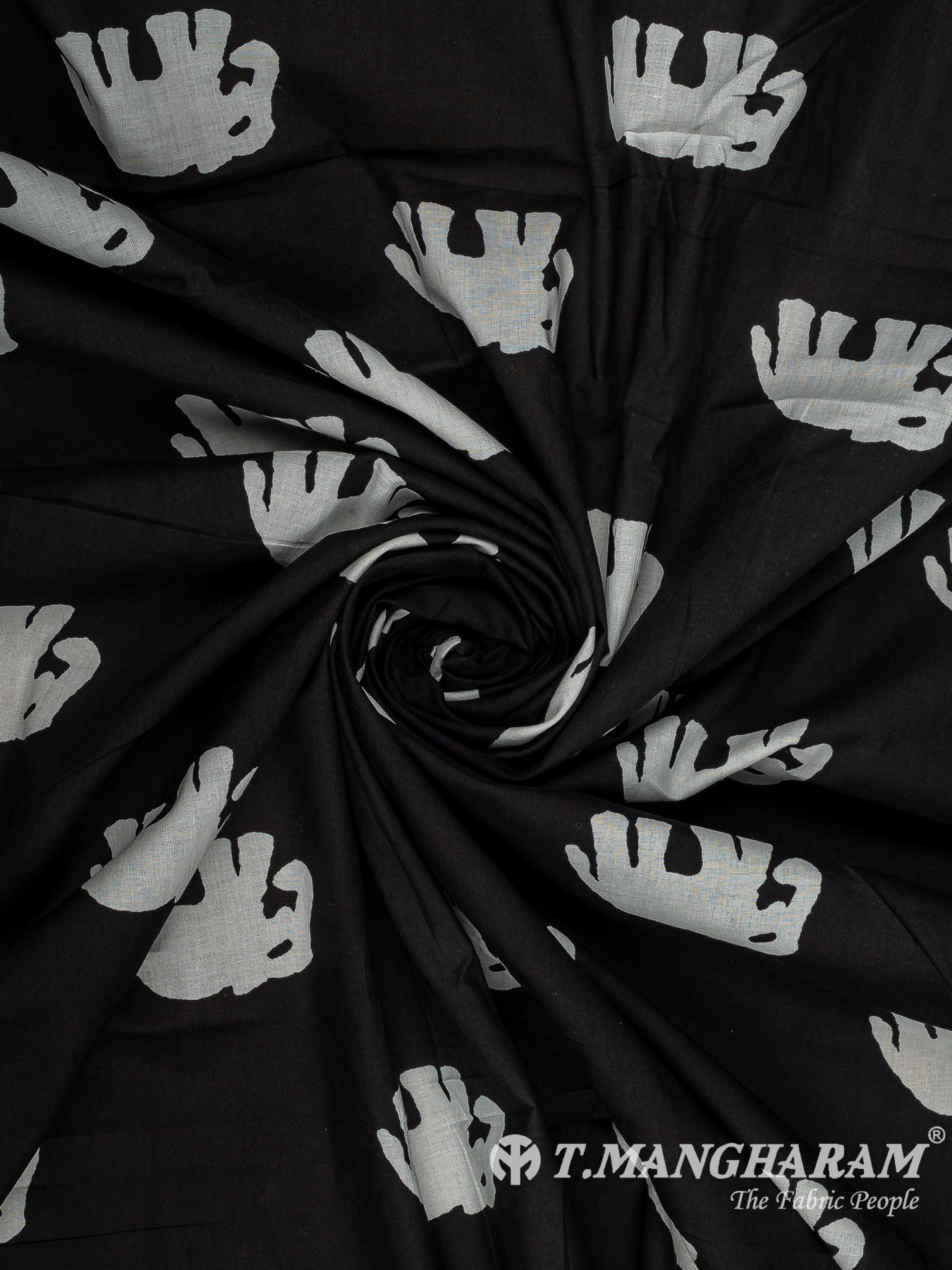 Black Cotton Fabric - EC14446