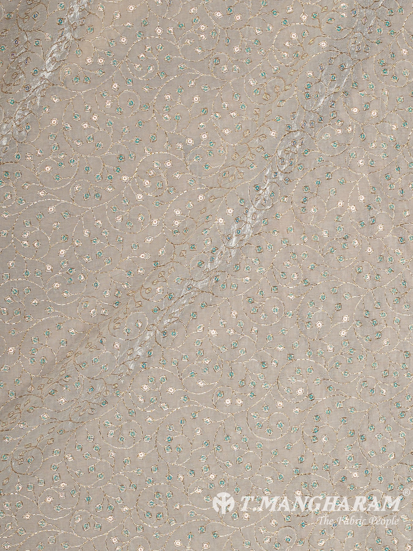 Beige Space Silk Fabric - EB10280