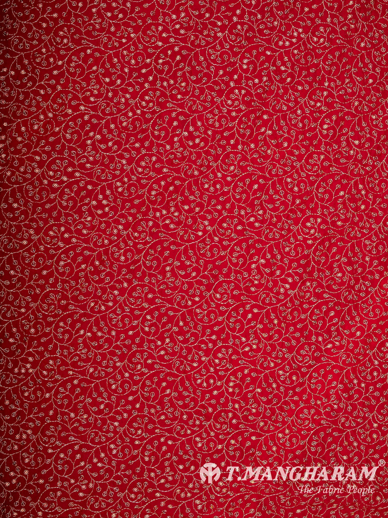 Red Space Silk Fabric - EB10282