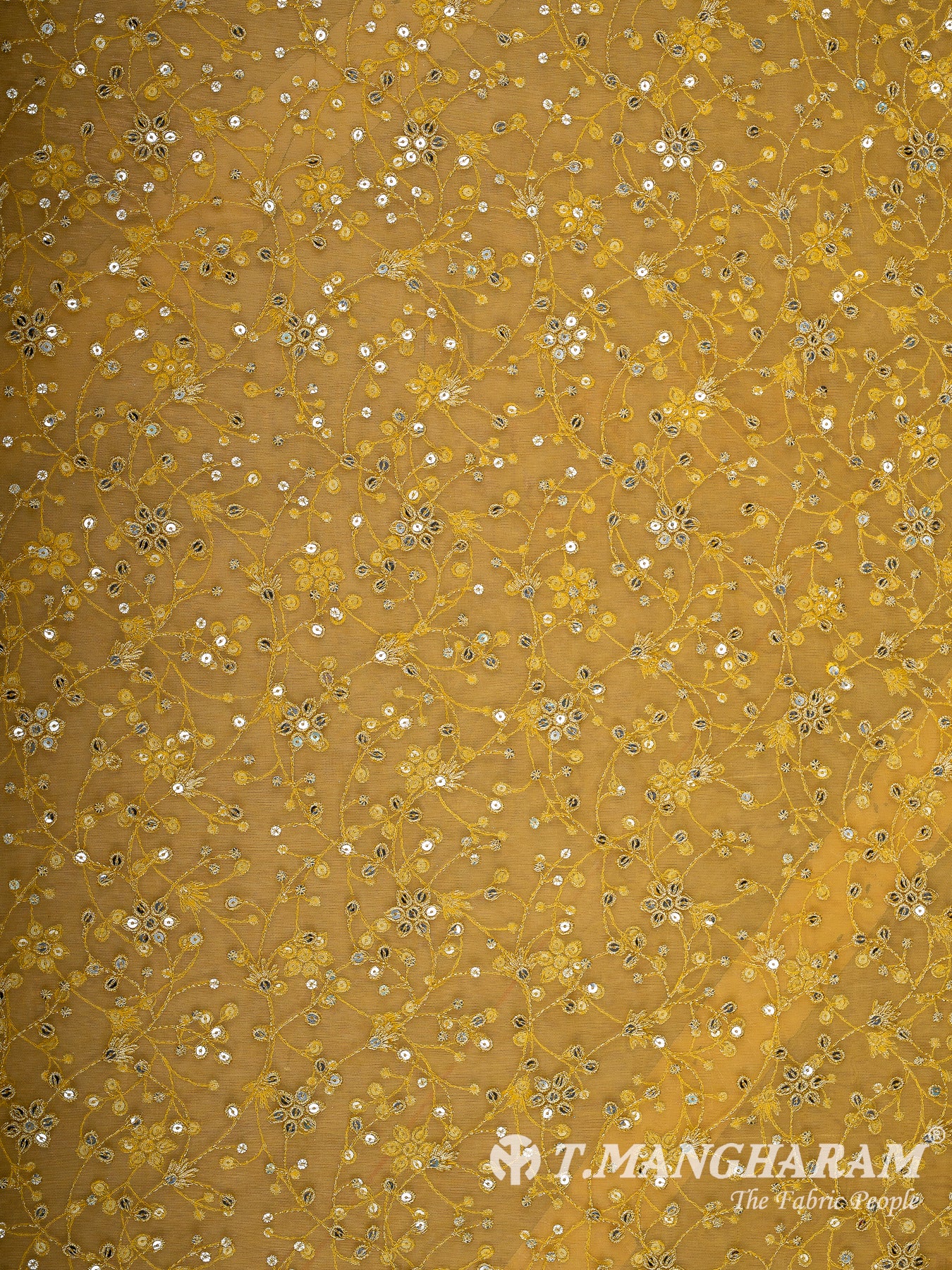 Yellow Net Fabric - EB10292