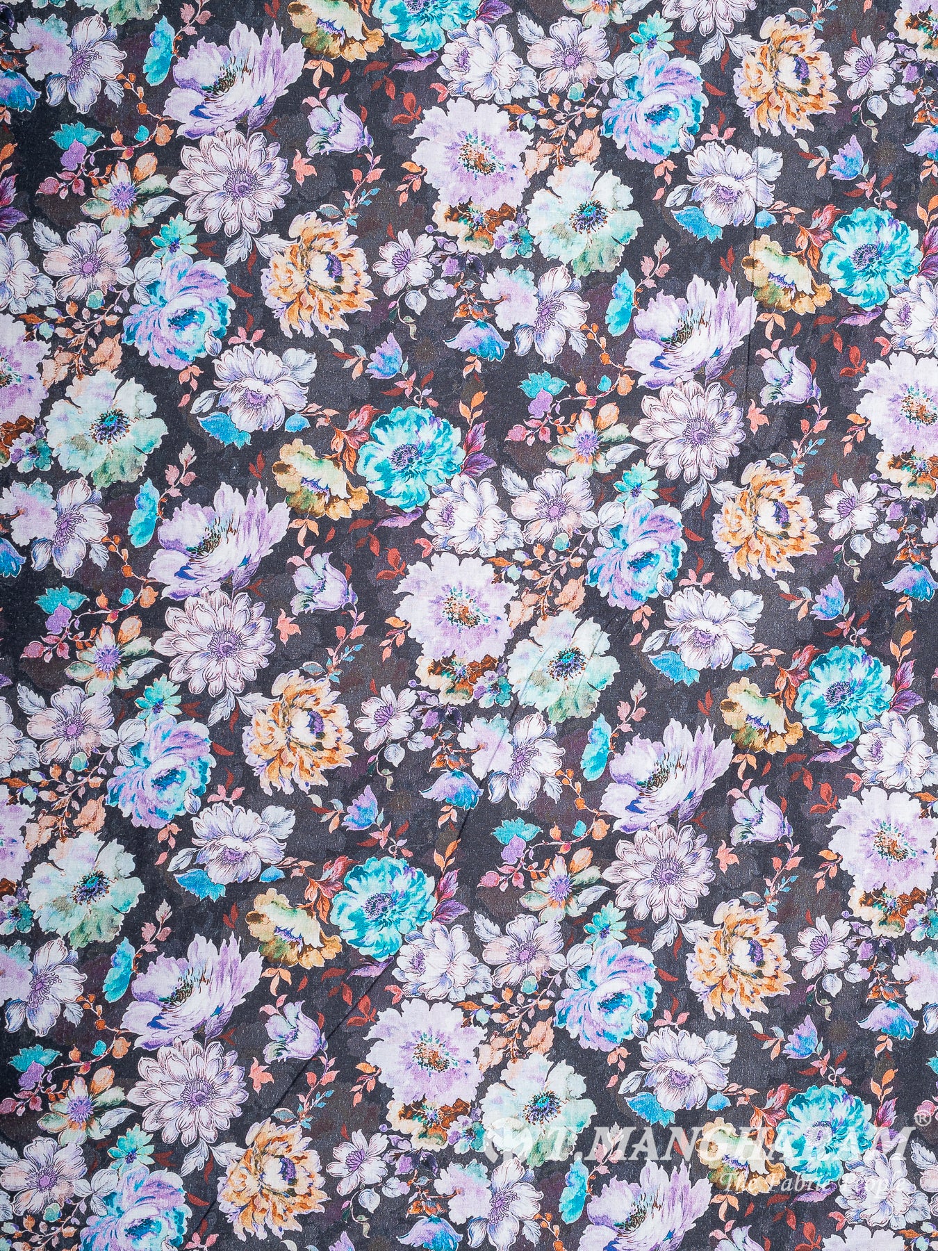 Grey Cotton Fabric - EB9774