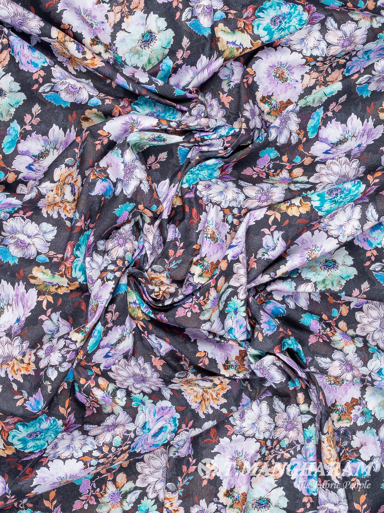 Grey Cotton Fabric - EB9774