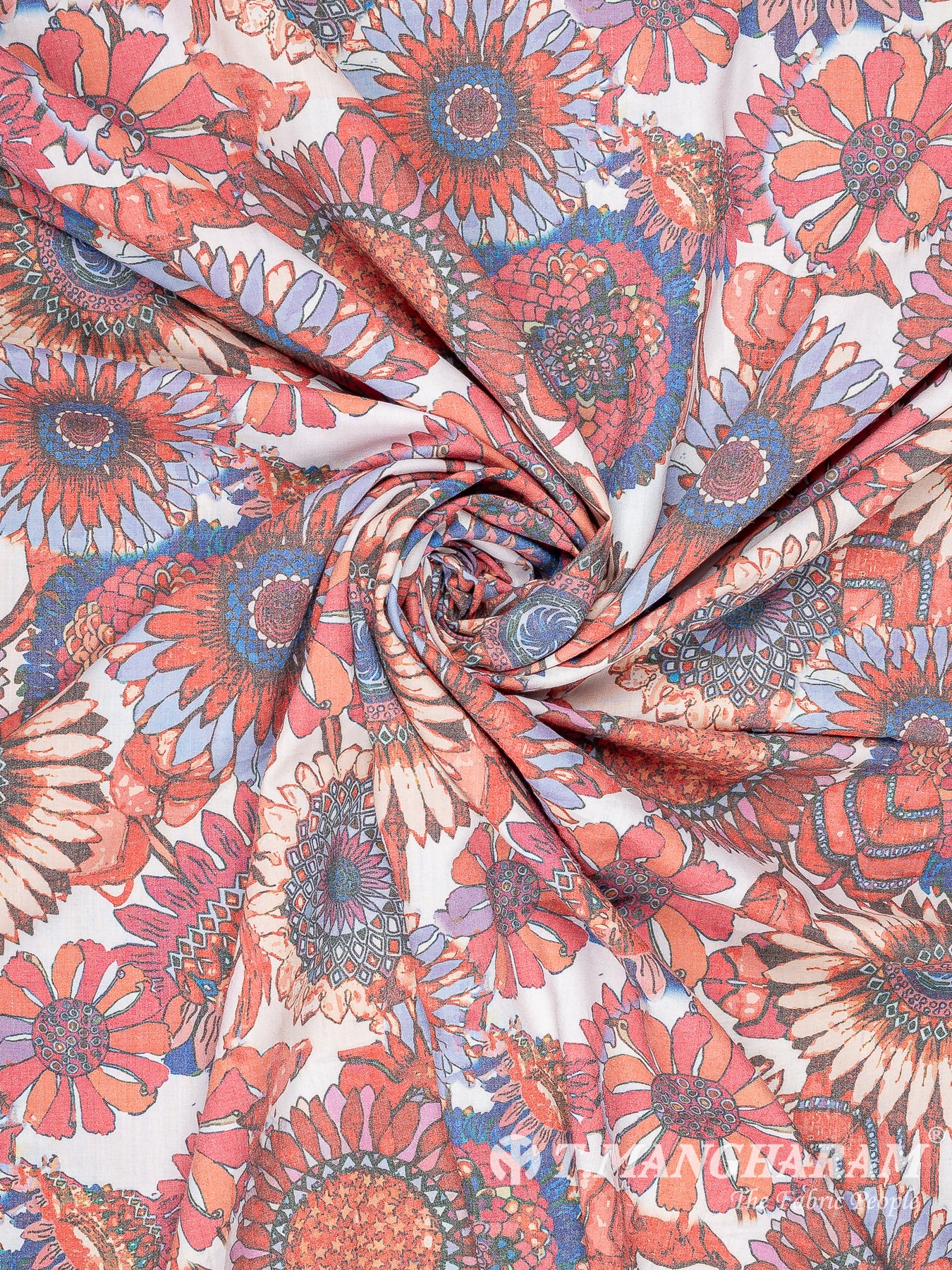 White Cotton Fabric - EC12141