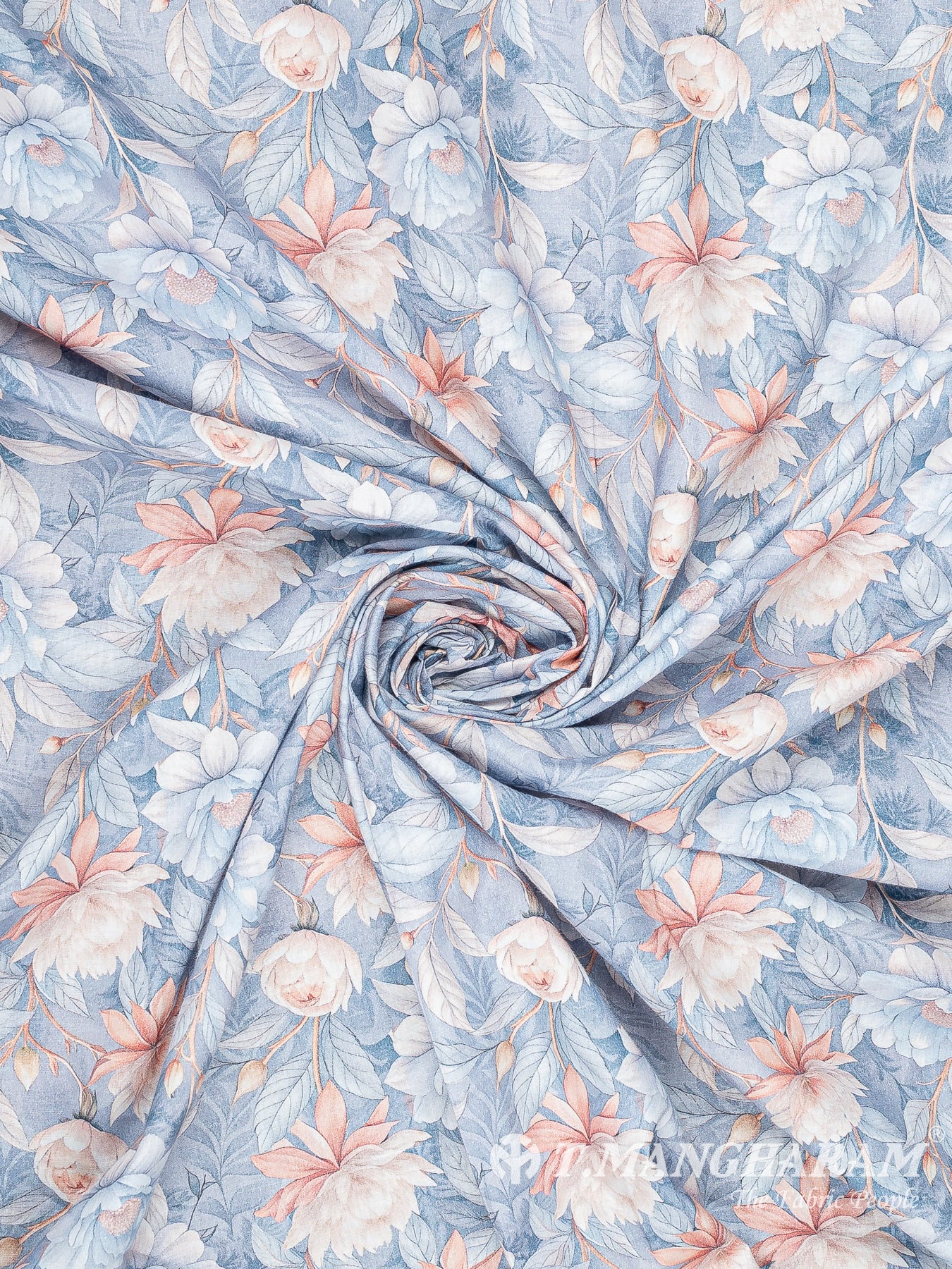 Blue Cotton Fabric - EC13979