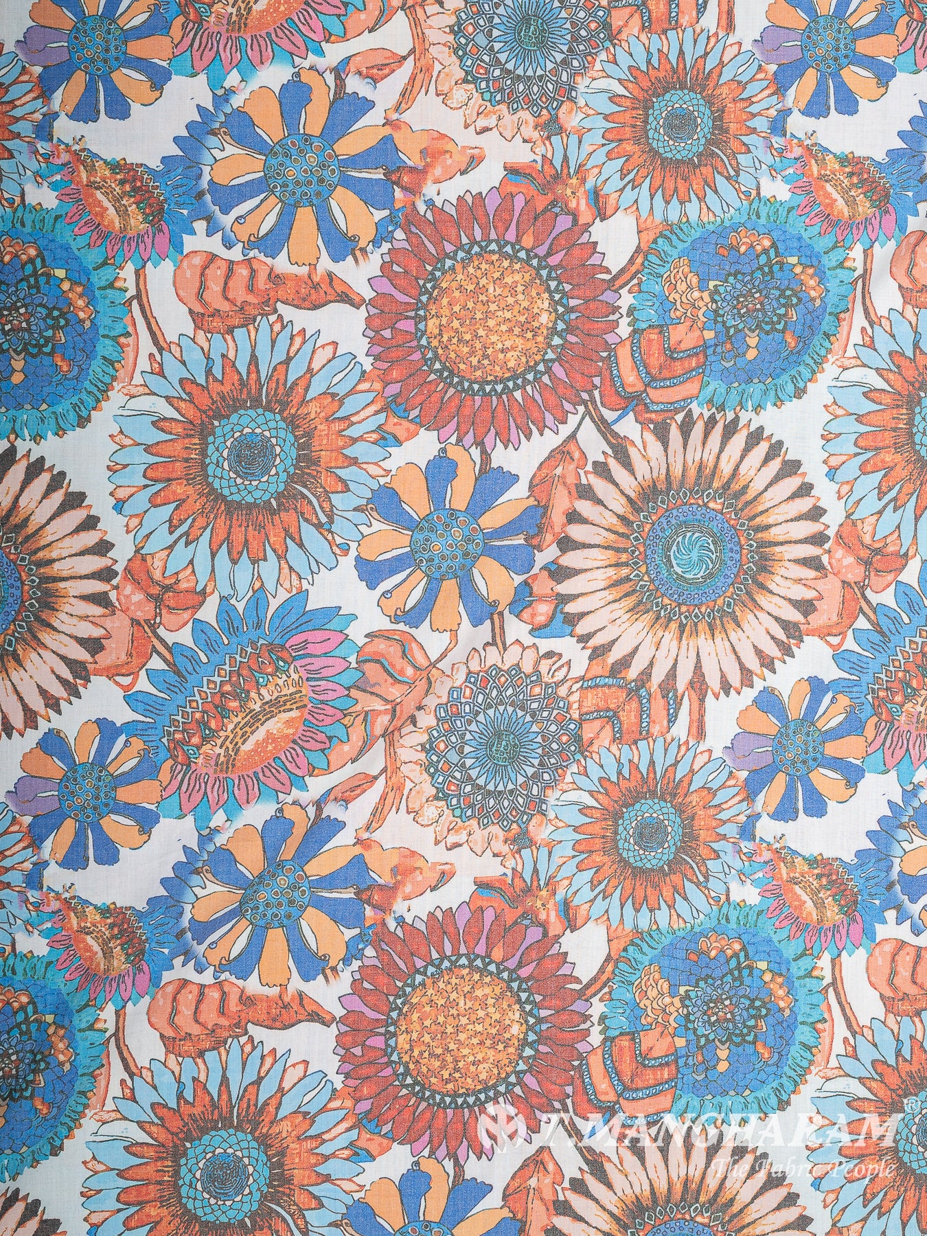 White Cotton Fabric - EC12142