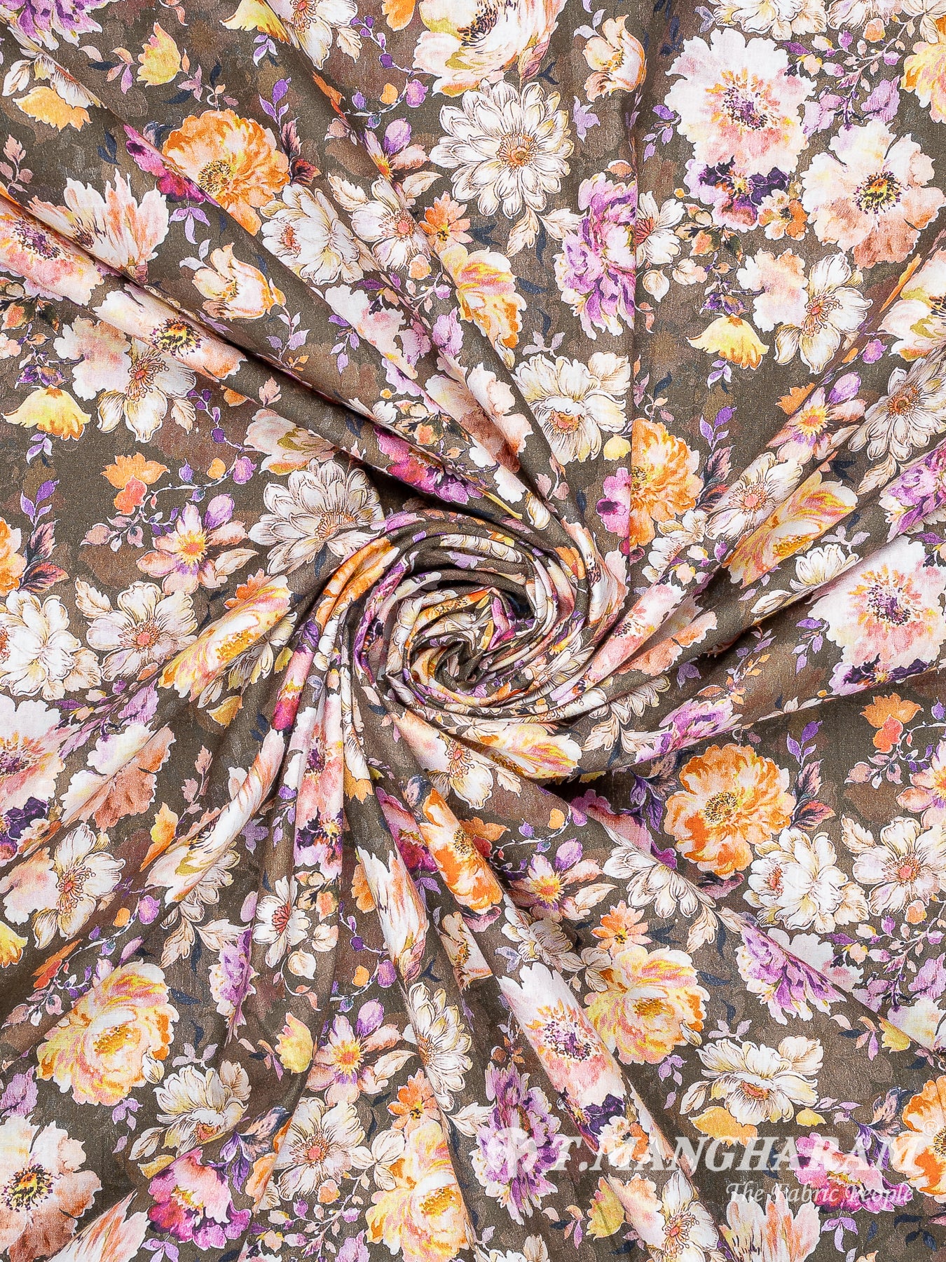 Brown Cotton Fabric - EB9773