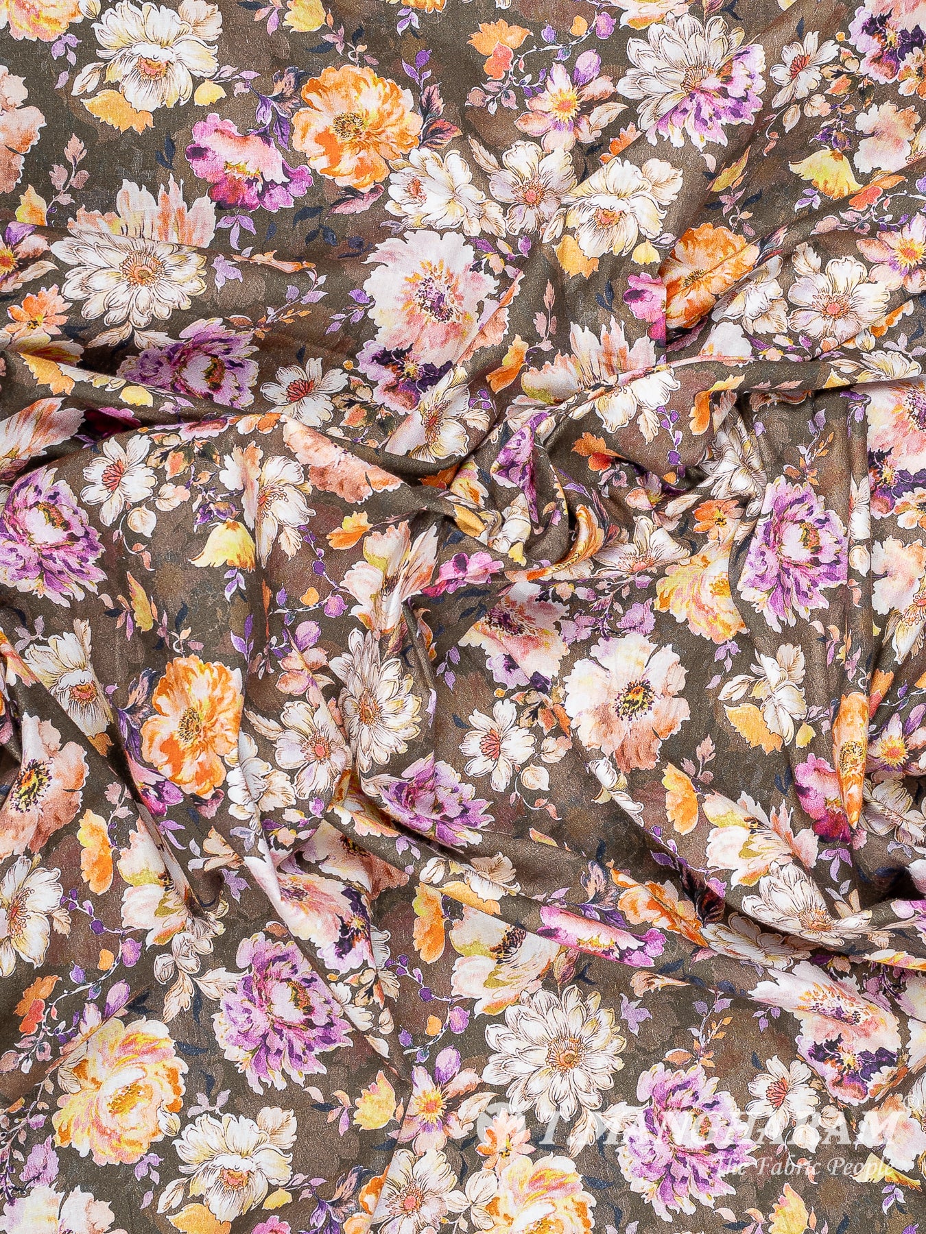 Brown Cotton Fabric - EB9773