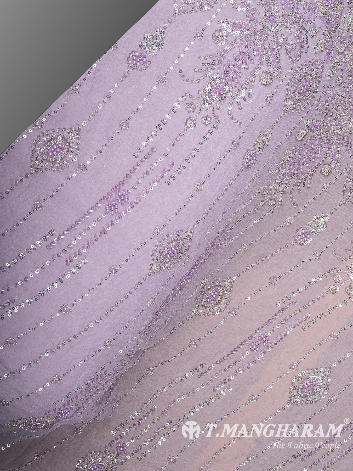 Violet Fancy Net Fabric - EC14200
