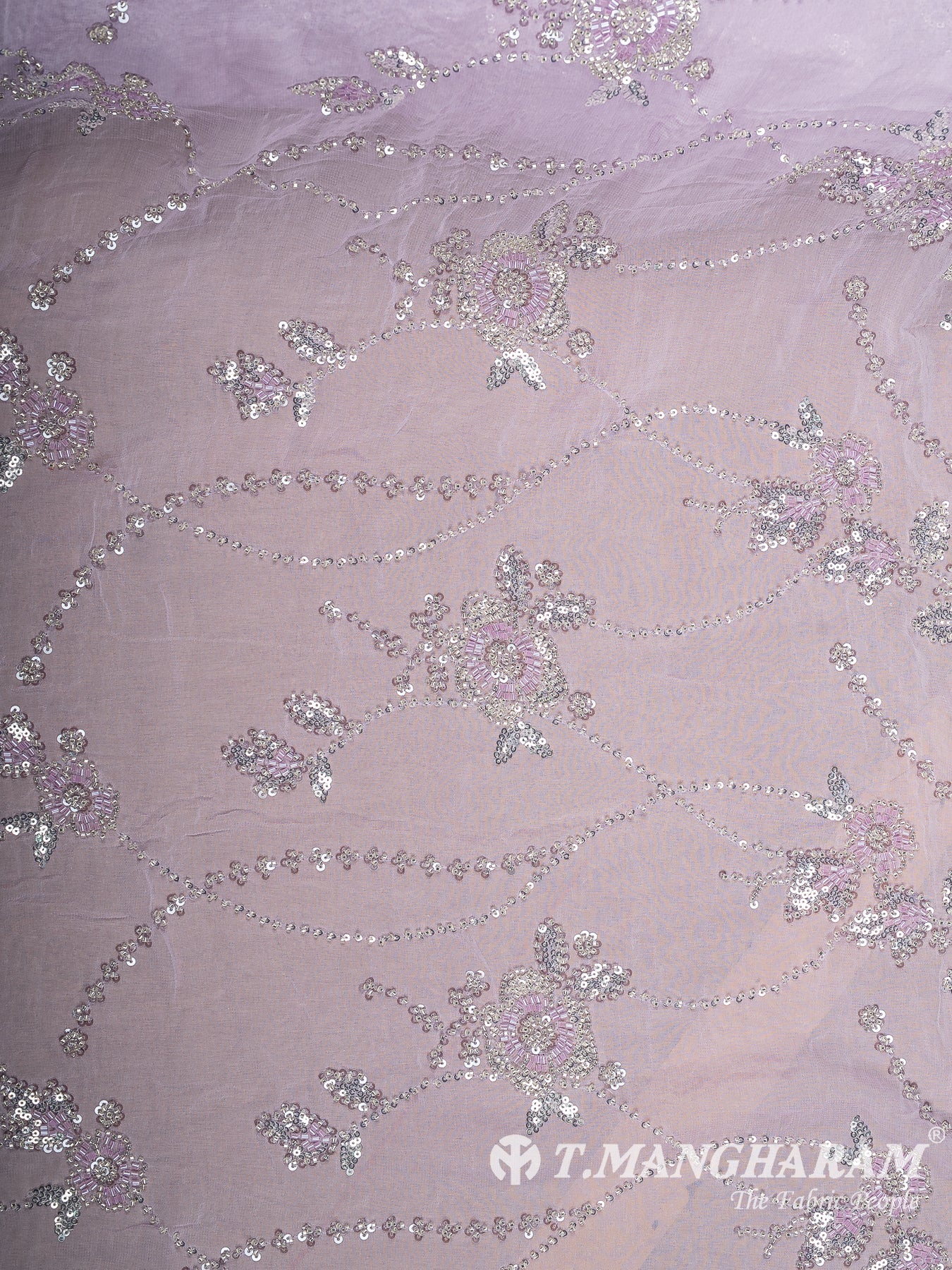 Violet Fancy Net Fabric - EC14211