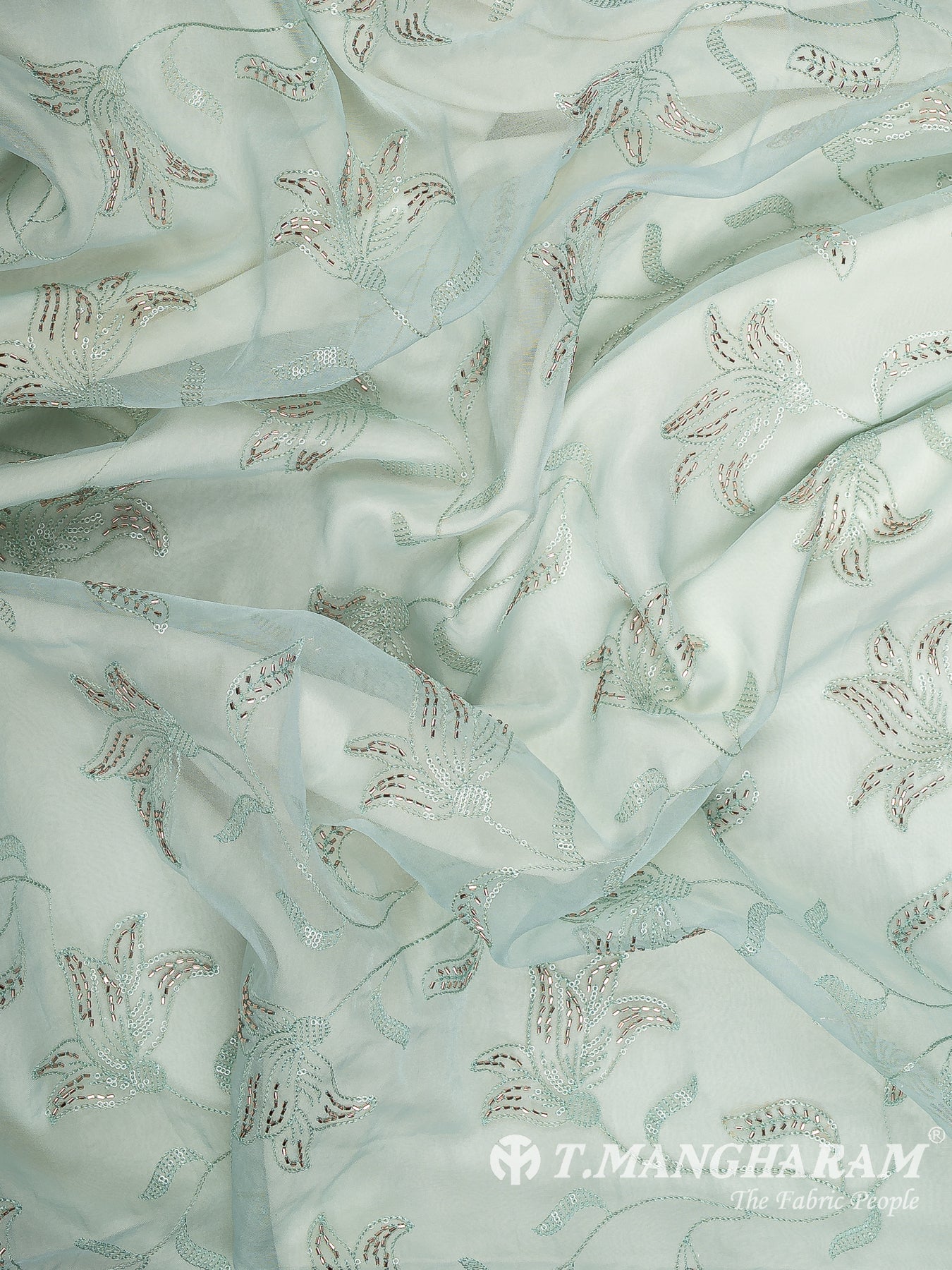 Blue Tissue Fabric - EB11055