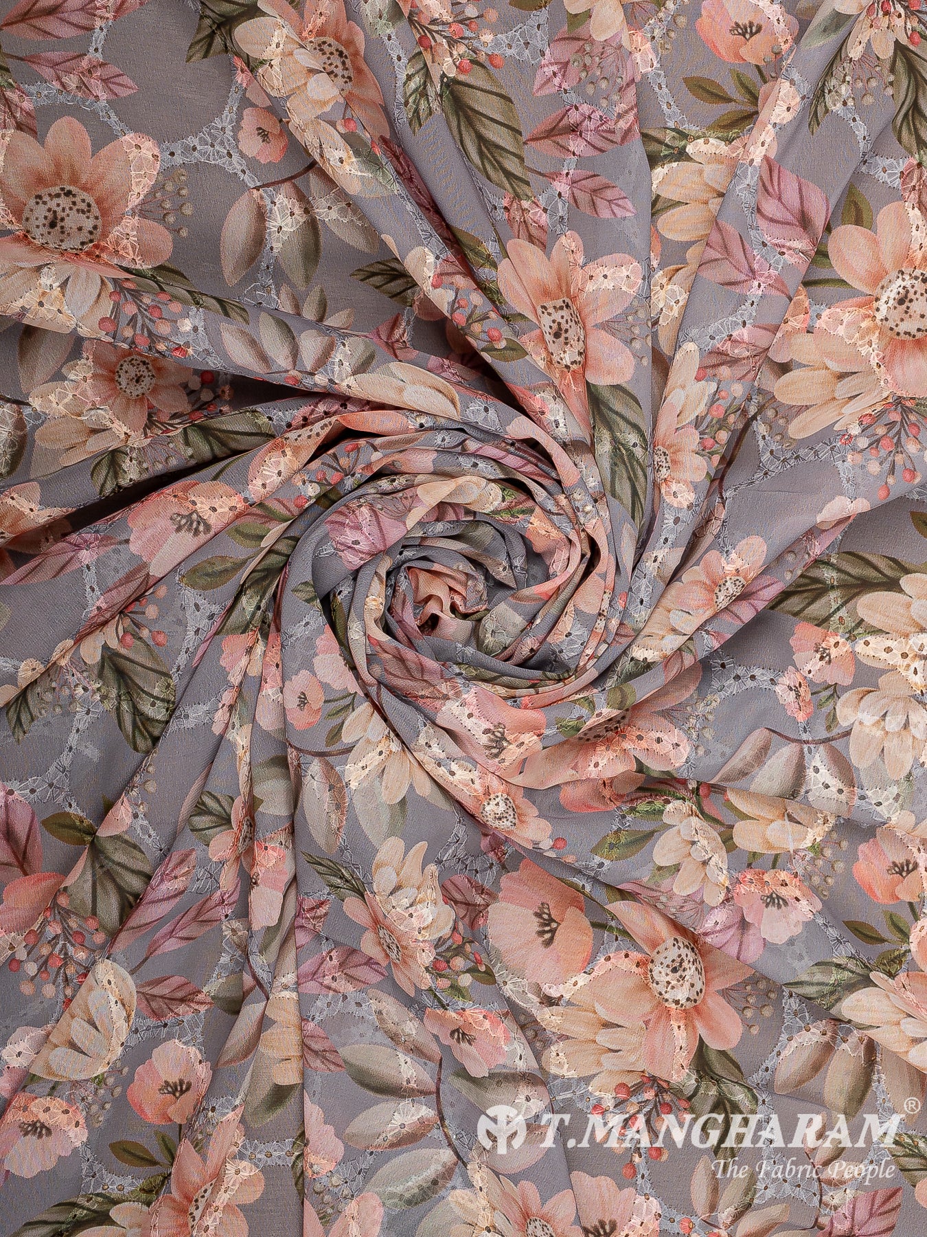 Violet Georgette Fabric - EB10694