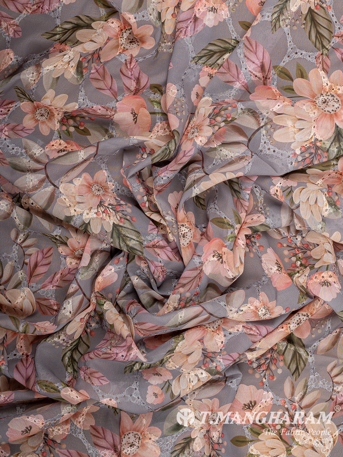 Violet Georgette Fabric - EB10694