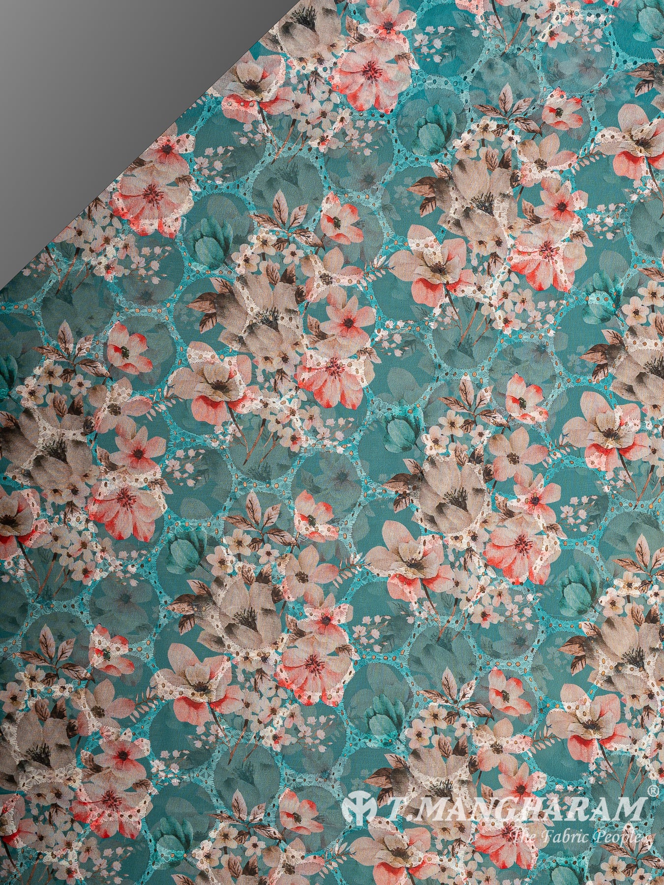 Green Georgette Fabric - EB10685