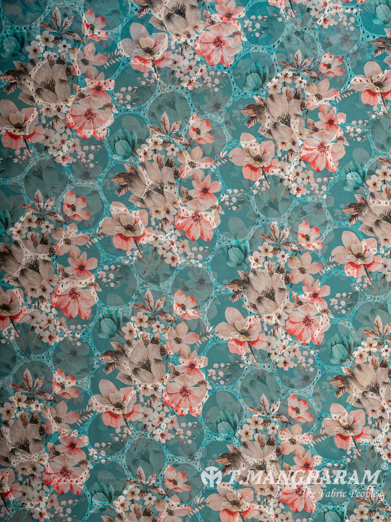 Green Georgette Fabric - EB10685