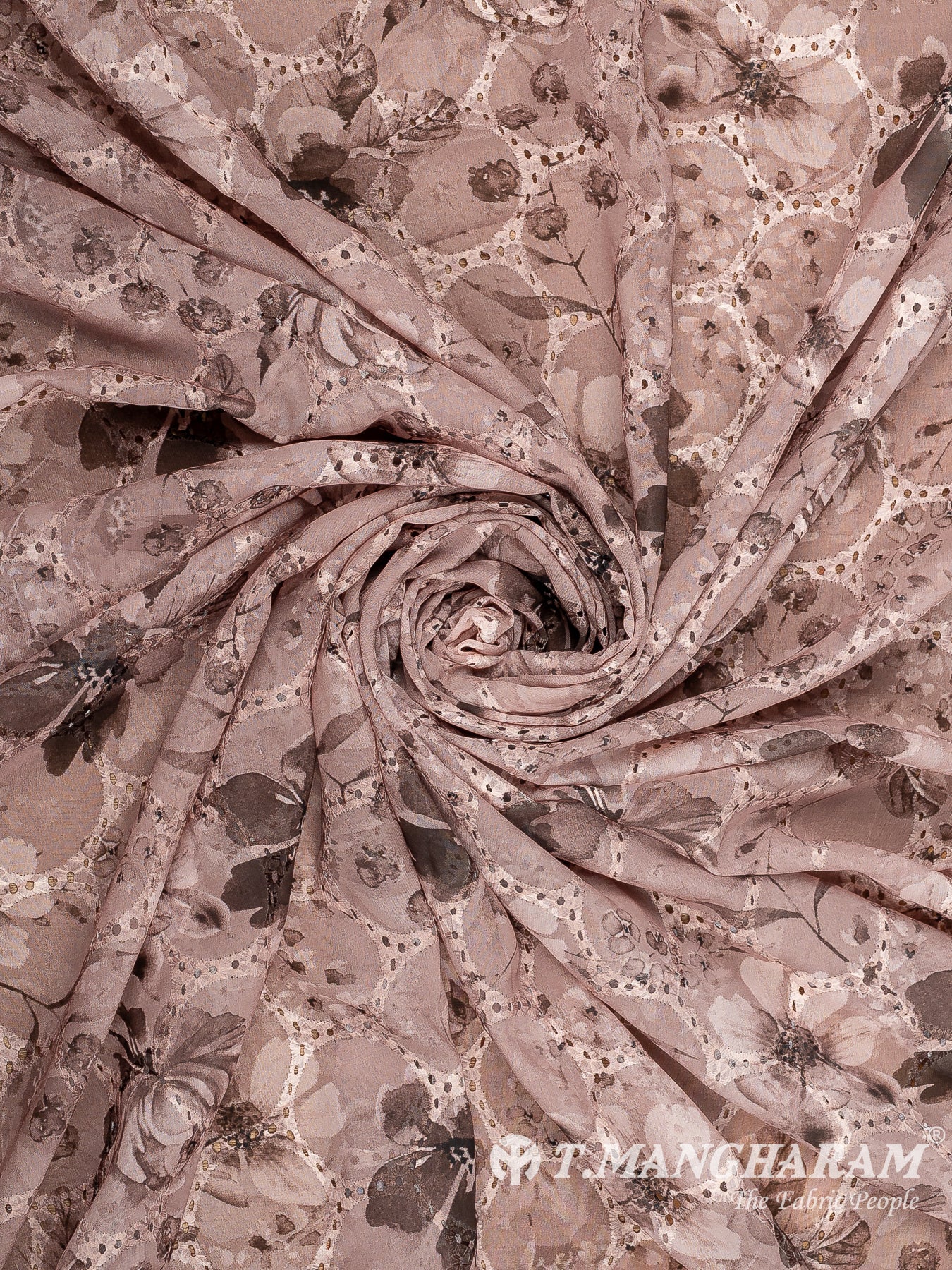 Wine Georgette Fabric - EB10684