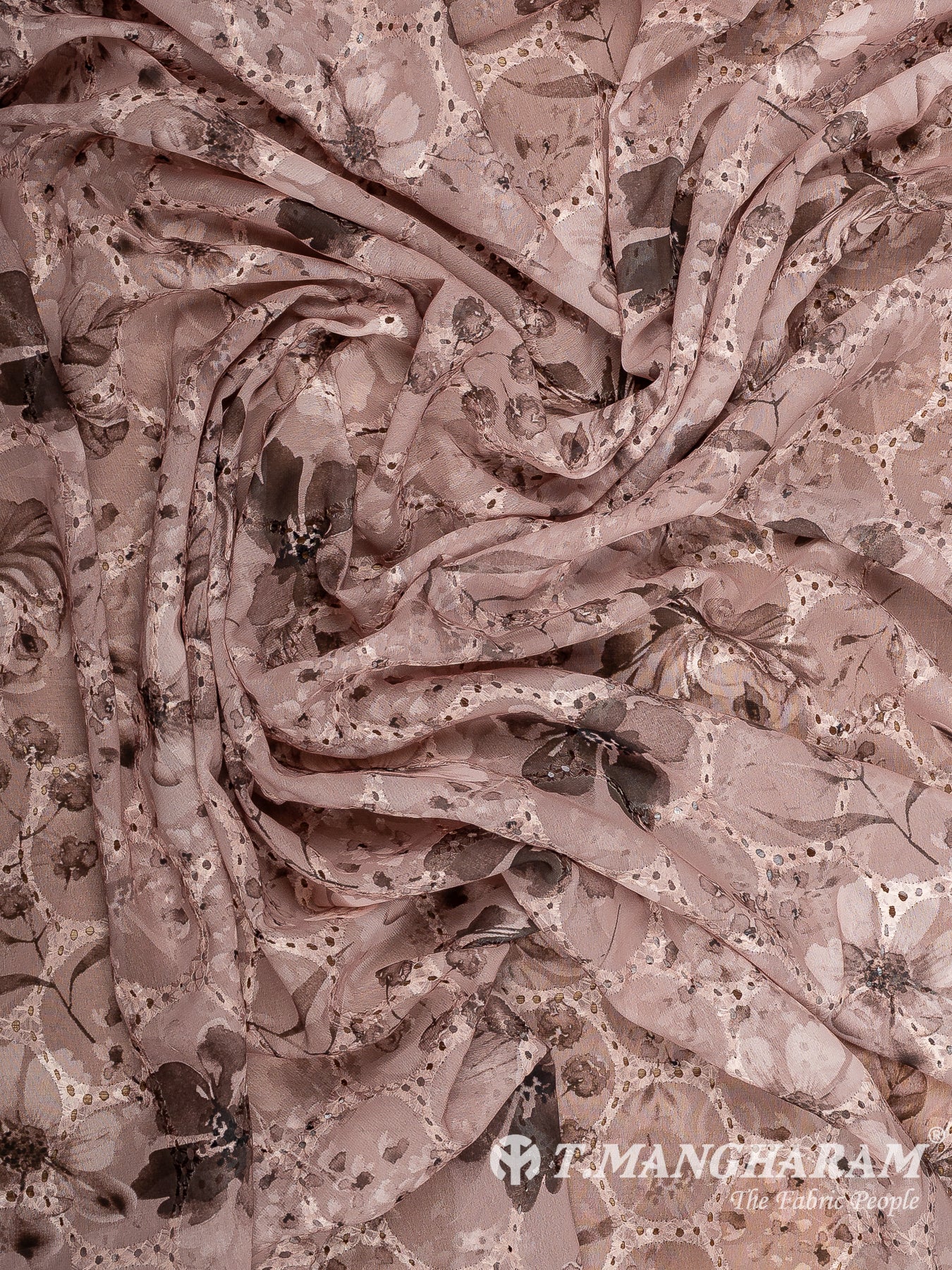 Wine Georgette Fabric - EB10684