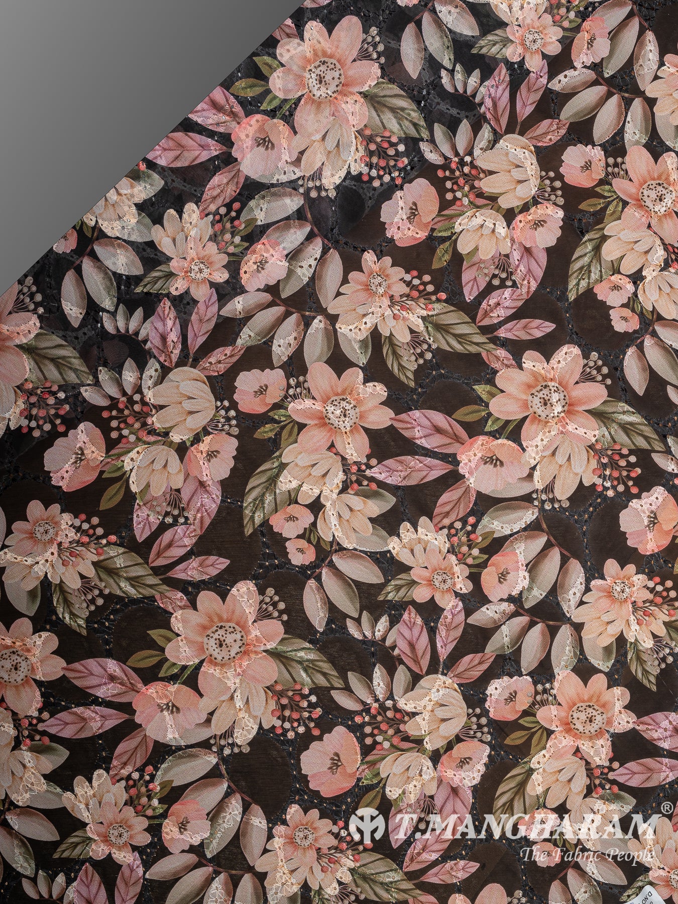 Black Georgette Fabric - EB10688