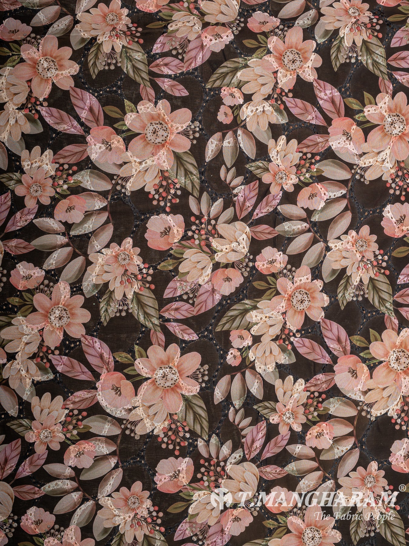 Black Georgette Fabric - EB10688