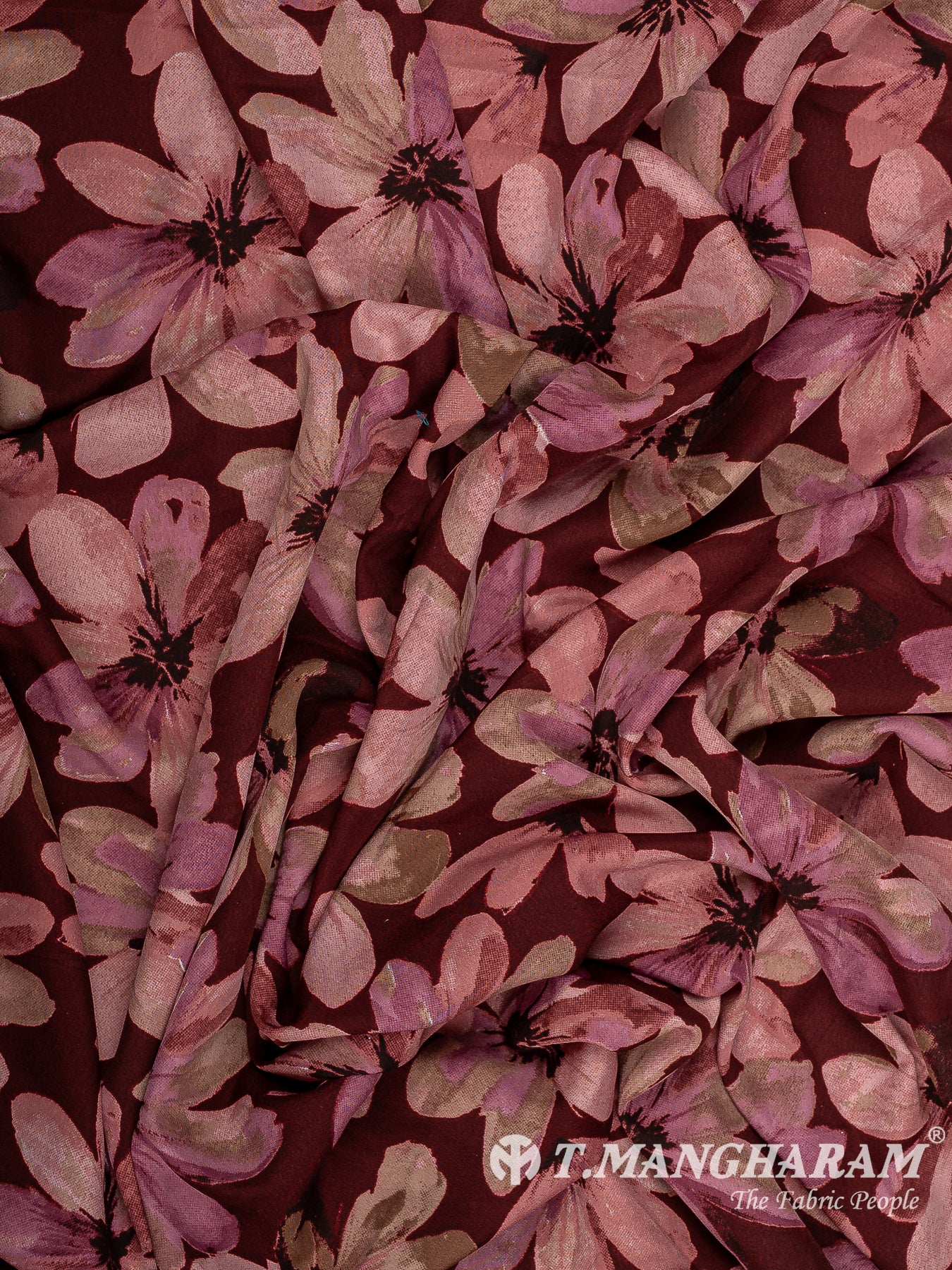 Purple Crepe Fabric - EC14681