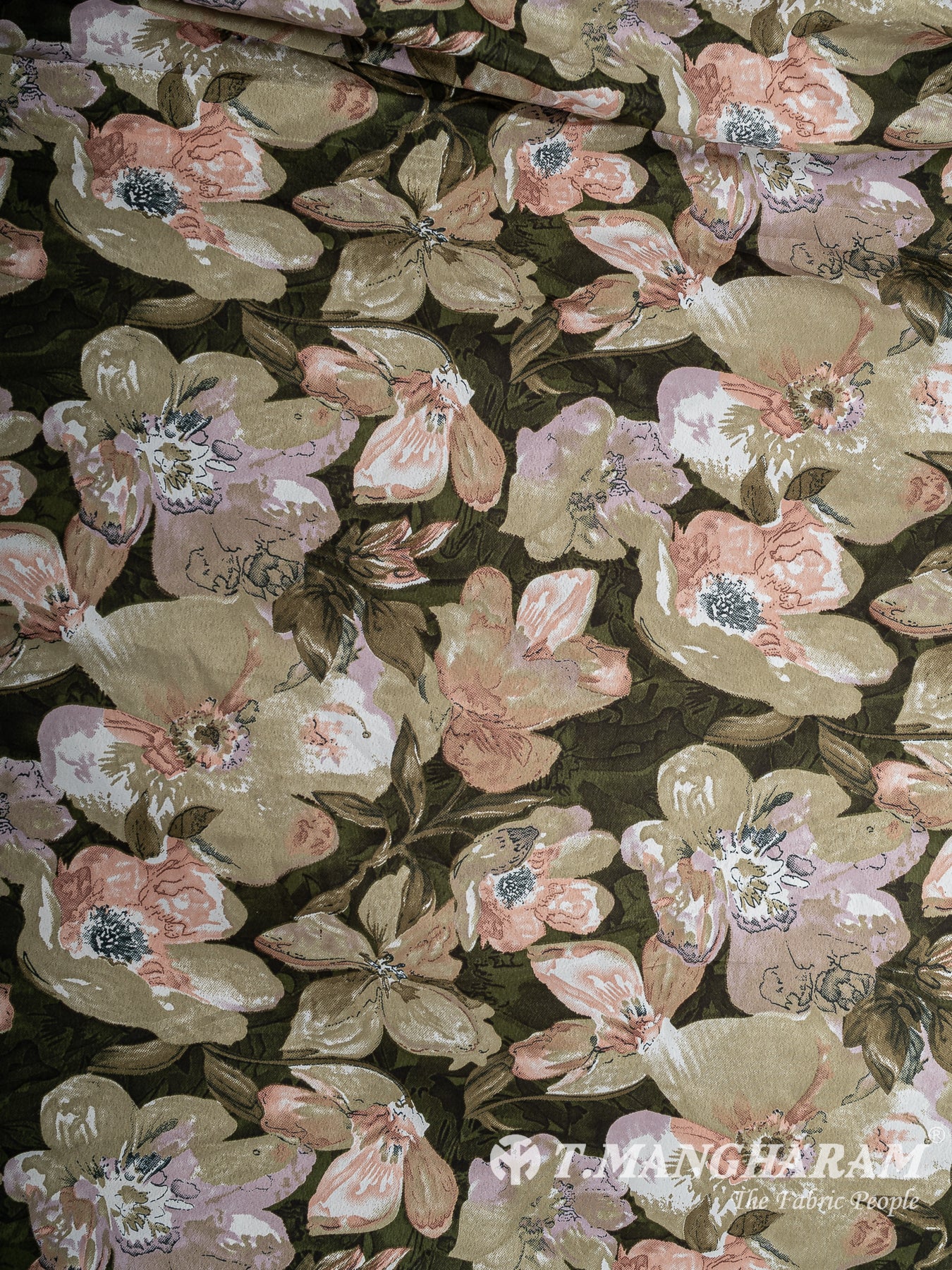 Green Crepe Fabric - EC14688