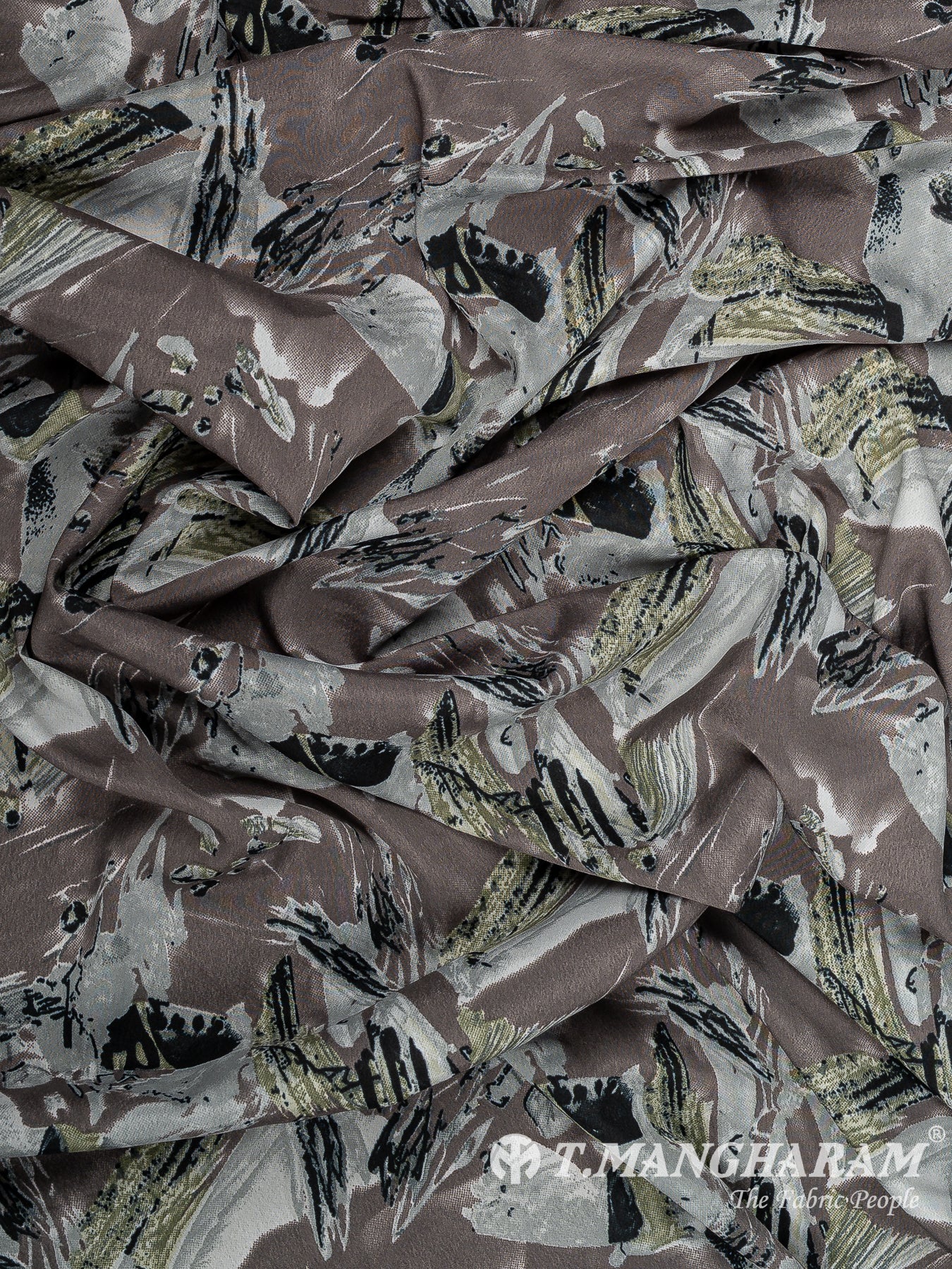 Brown Crepe Fabric - EC14693