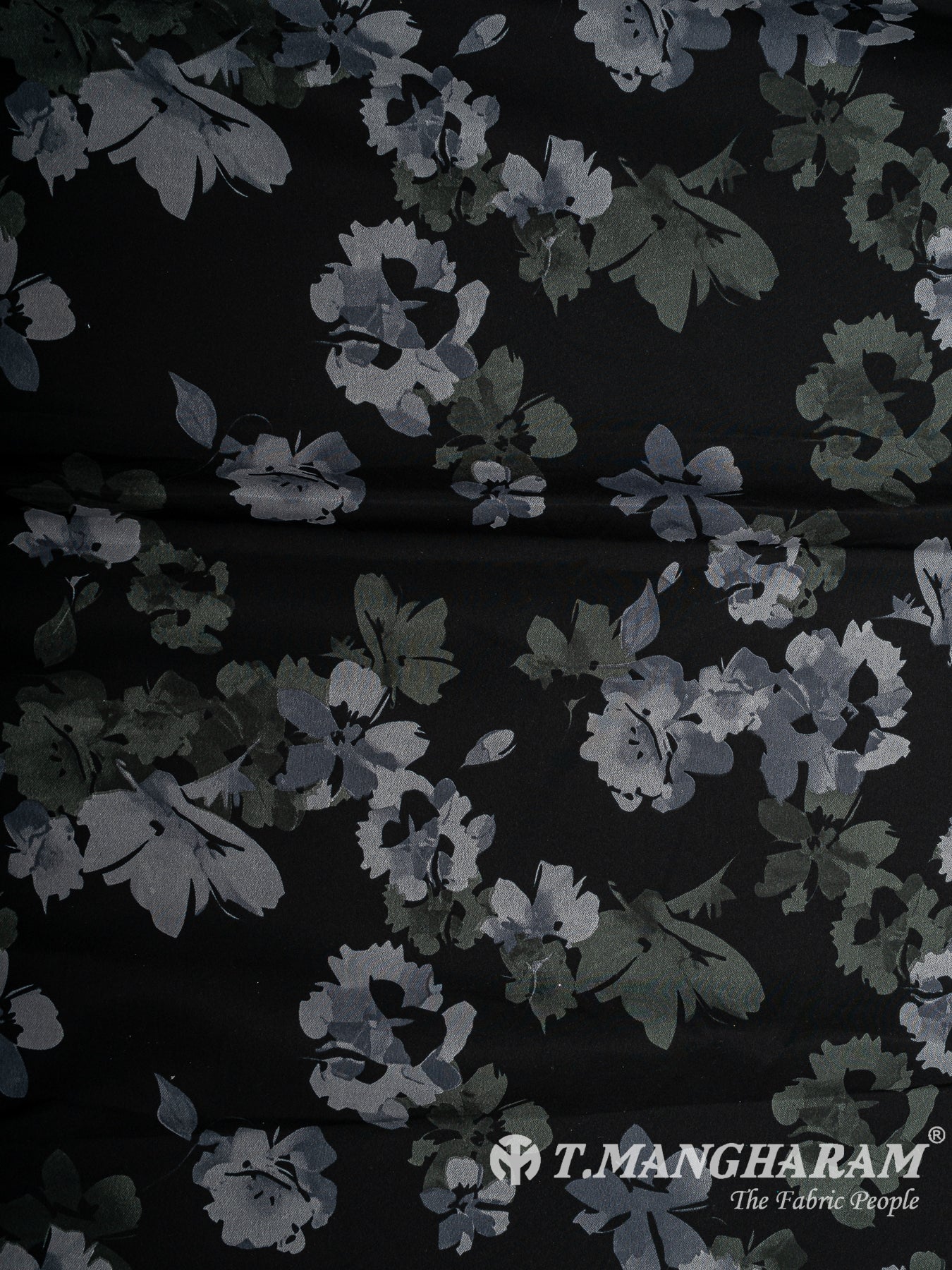 Black Crepe Fabric - EC14698