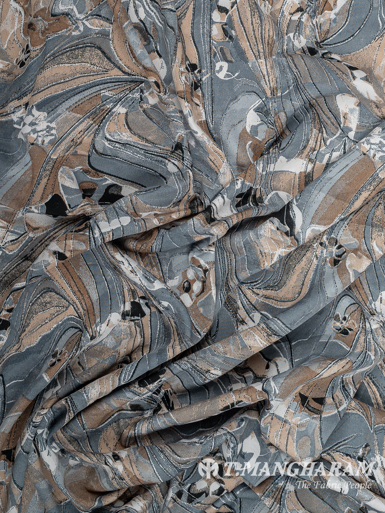 Grey Crepe Fabric - EC14683
