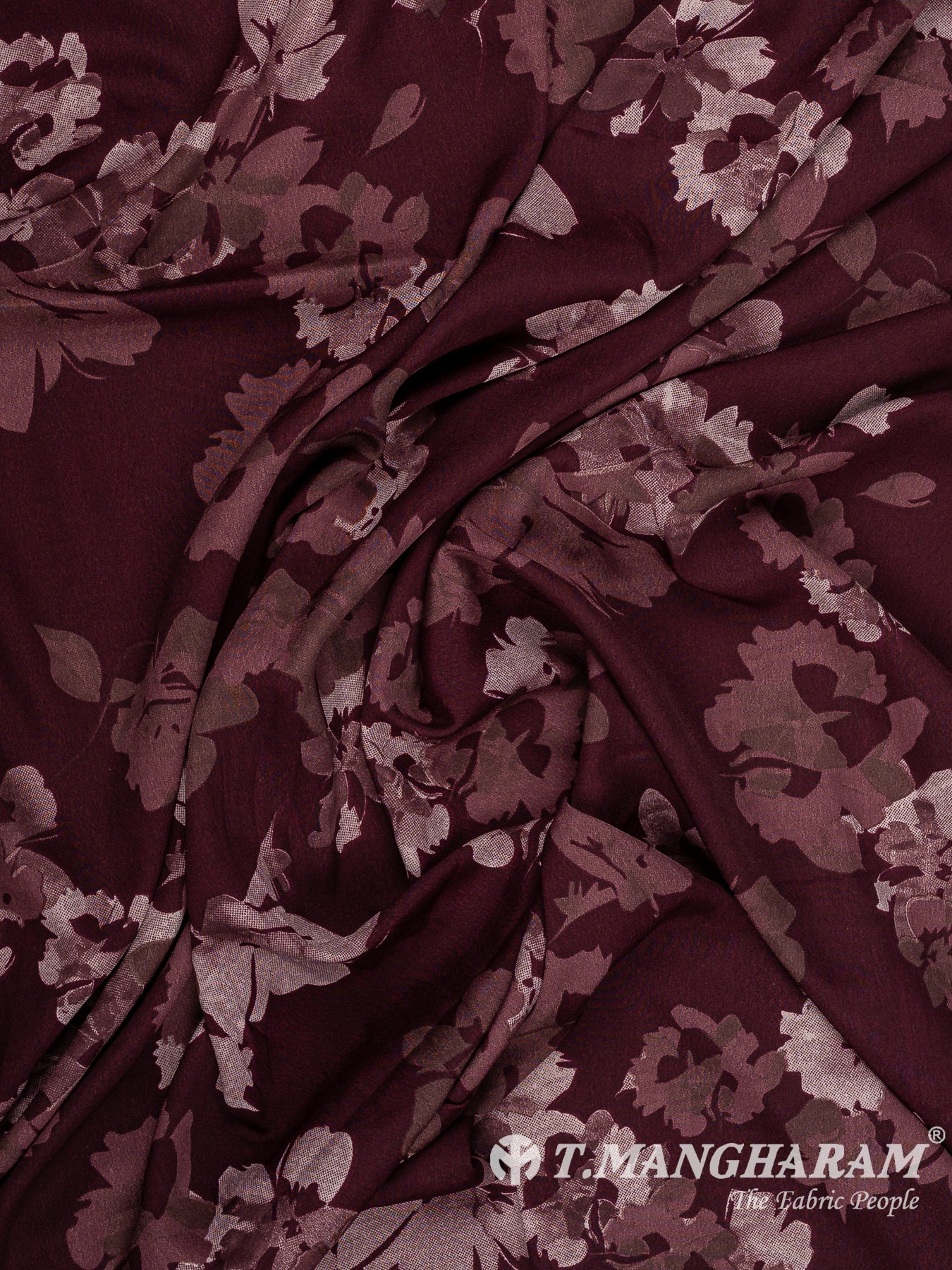 Purple Crepe Fabric - EC14685