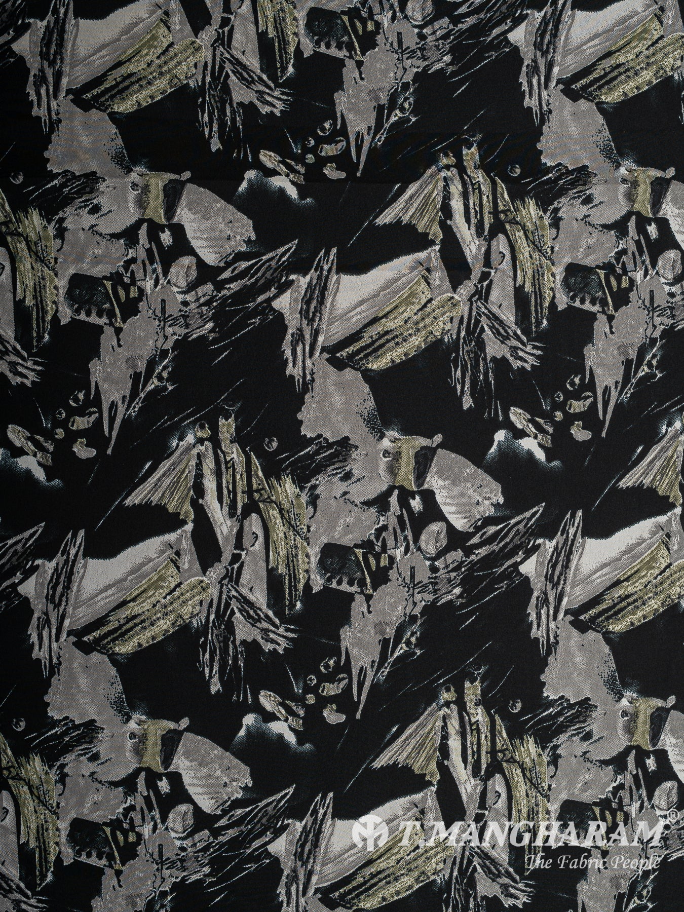 Black Crepe Fabric - EC14689