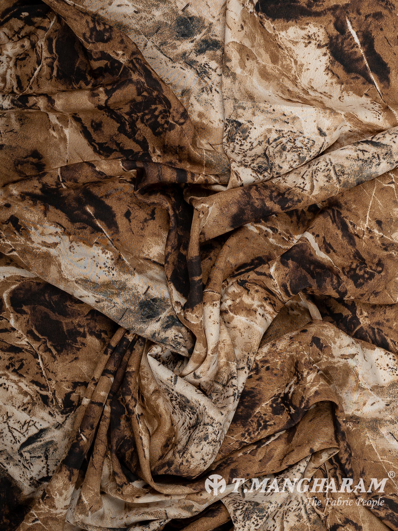 Brown Crepe Fabric - EC14690