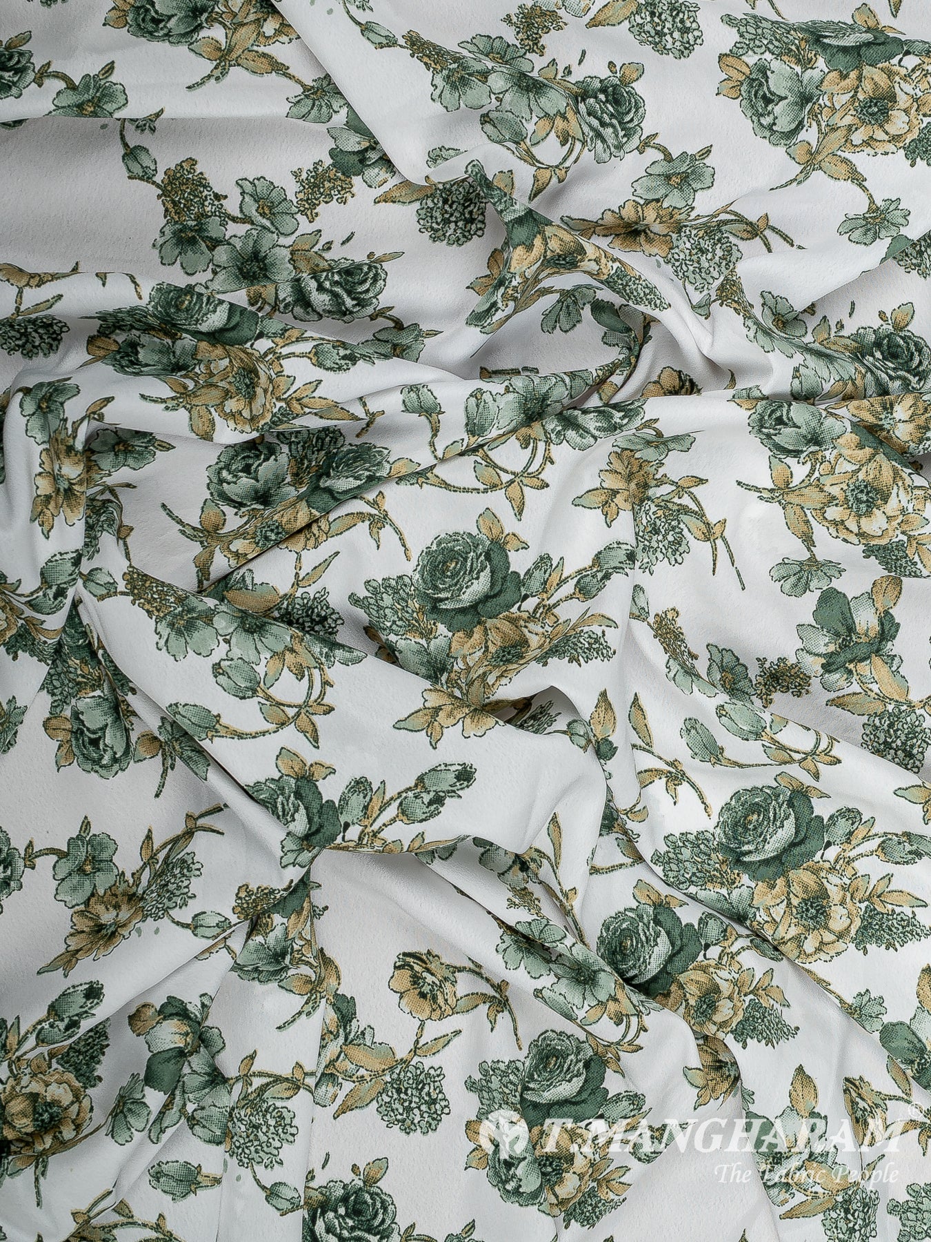 White Crepe Fabric - EC14651