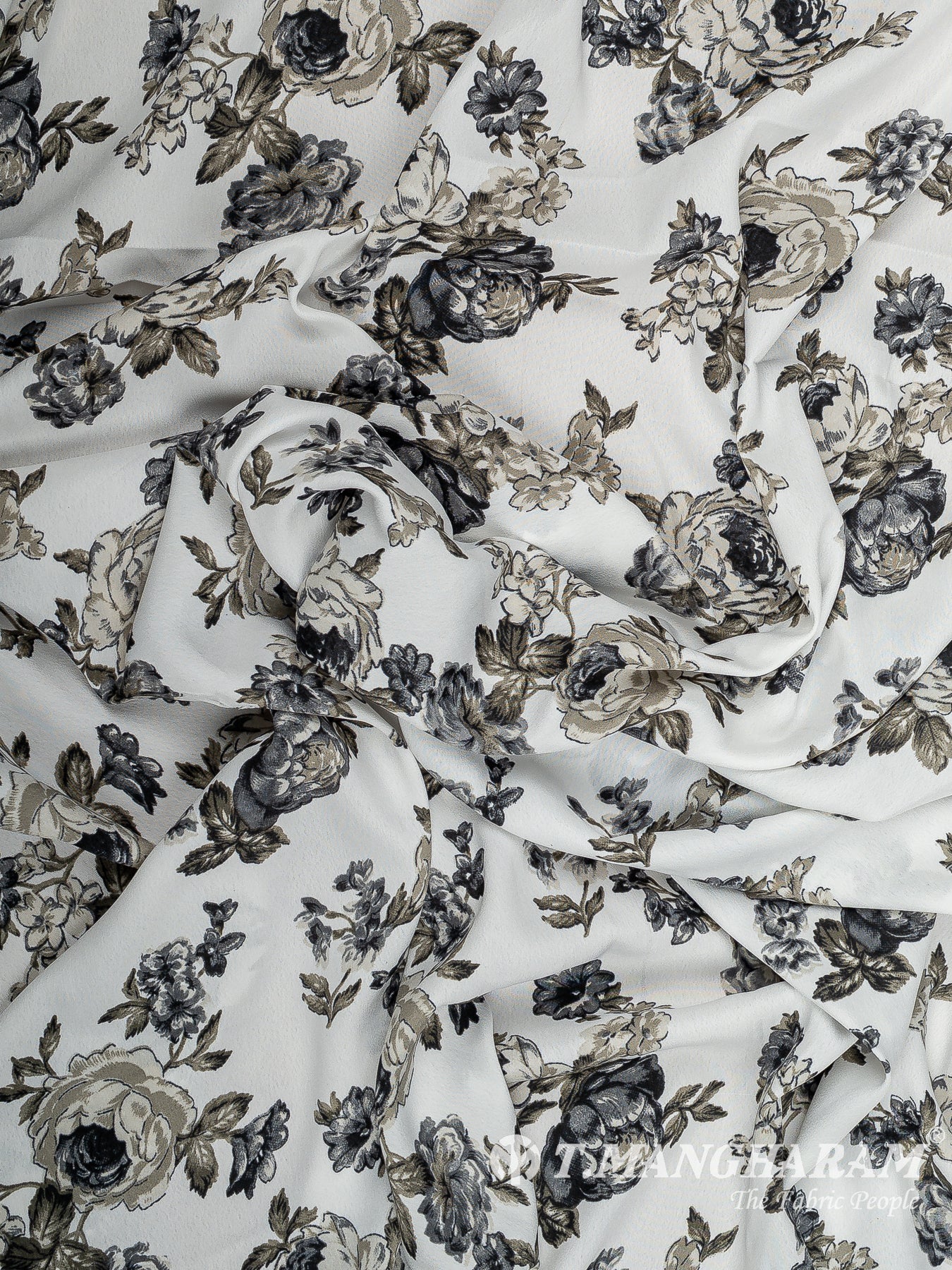 White Crepe Fabric - EC14661