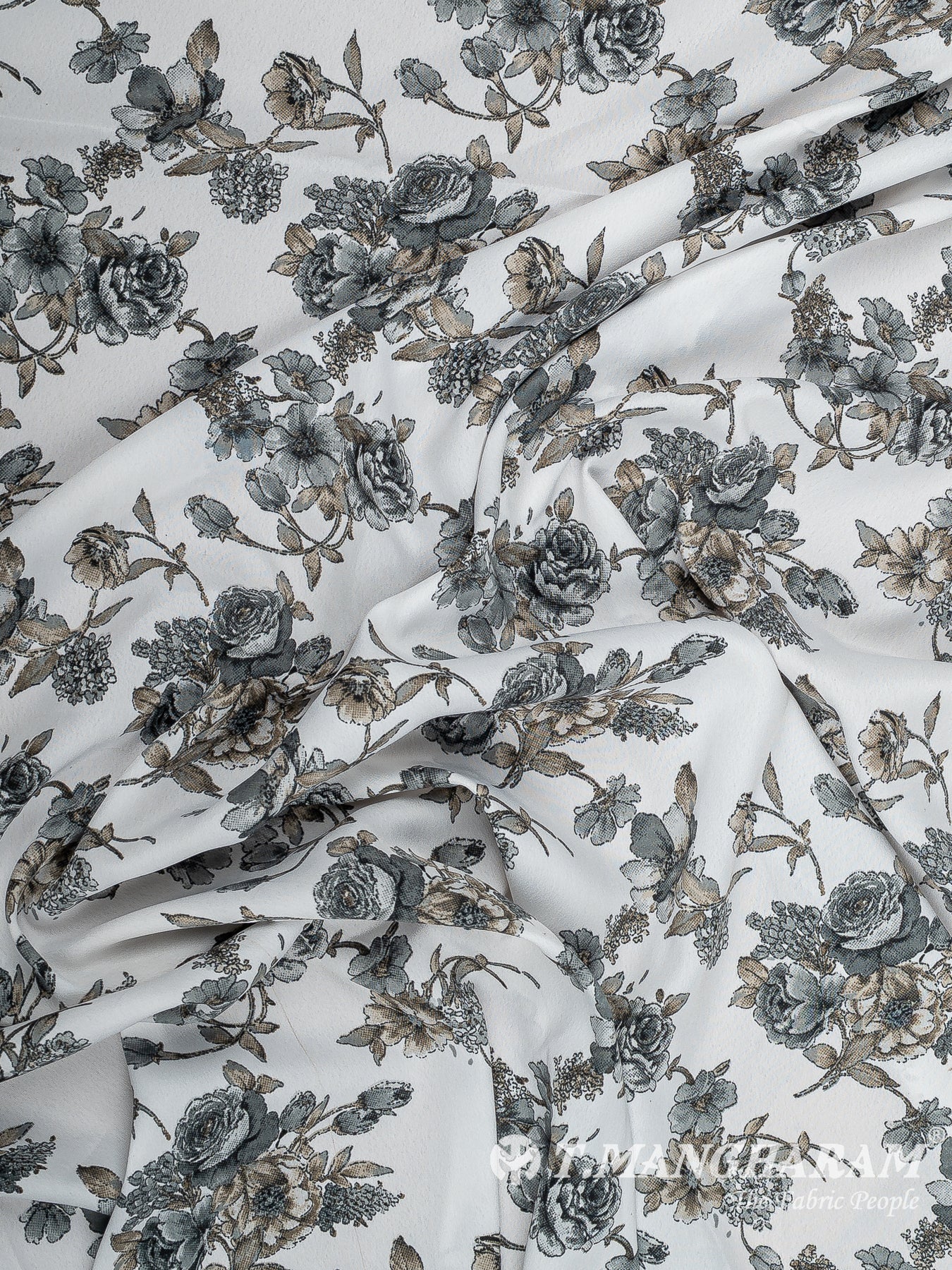 White Crepe Fabric - EC14647