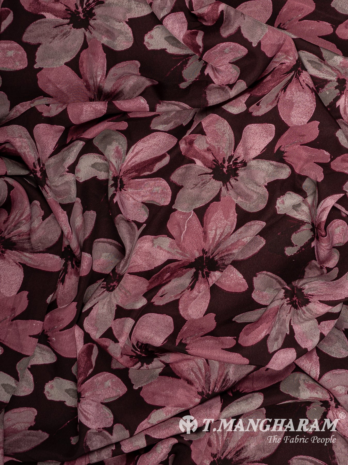 Purple Crepe Fabric - EC14672