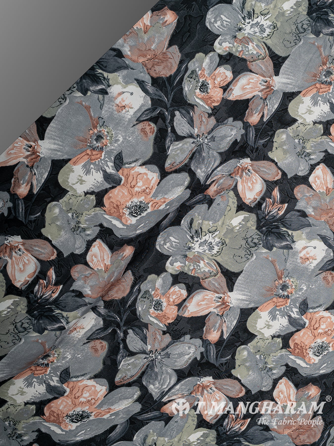 Grey Crepe Fabric - EC14678
