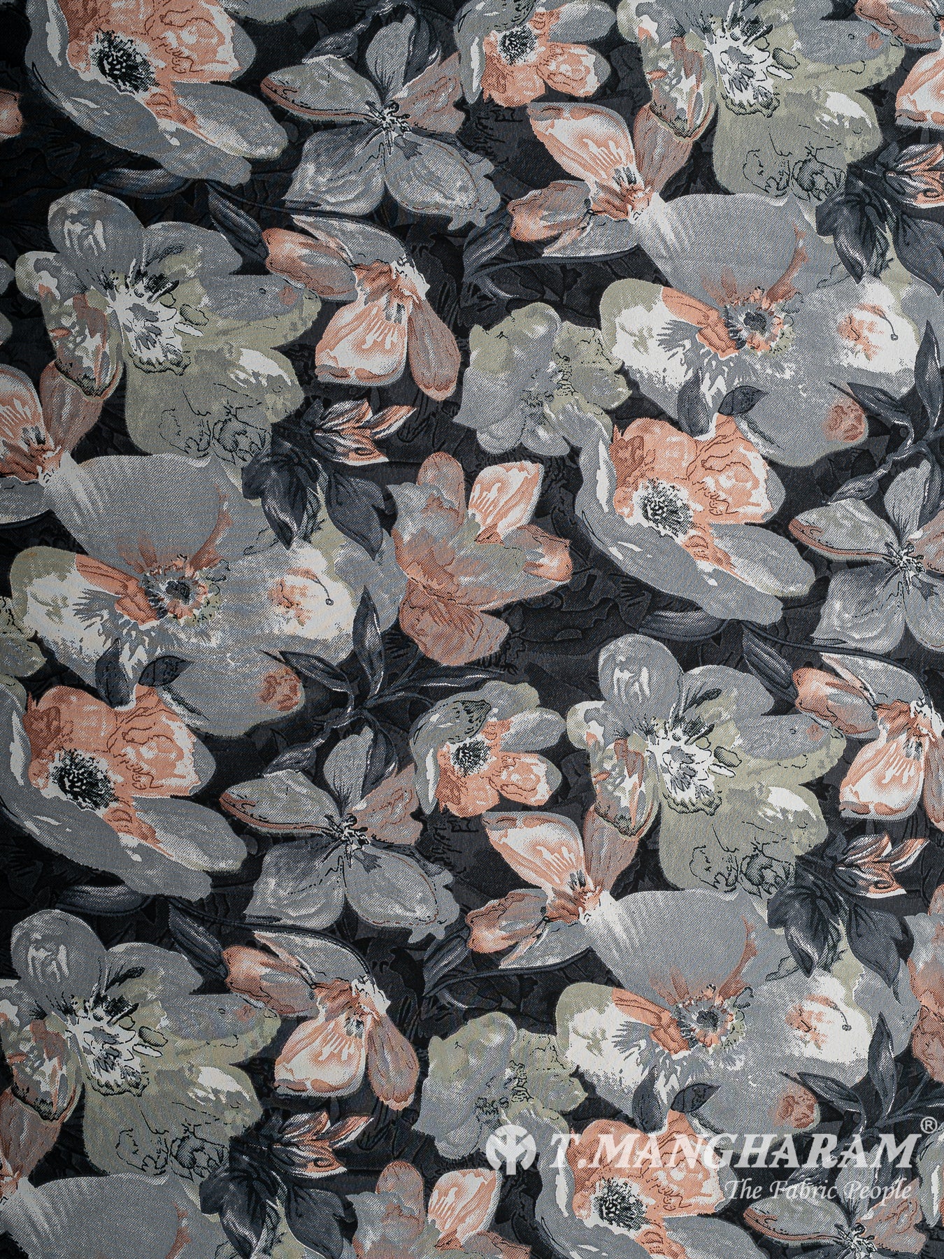 Grey Crepe Fabric - EC14678