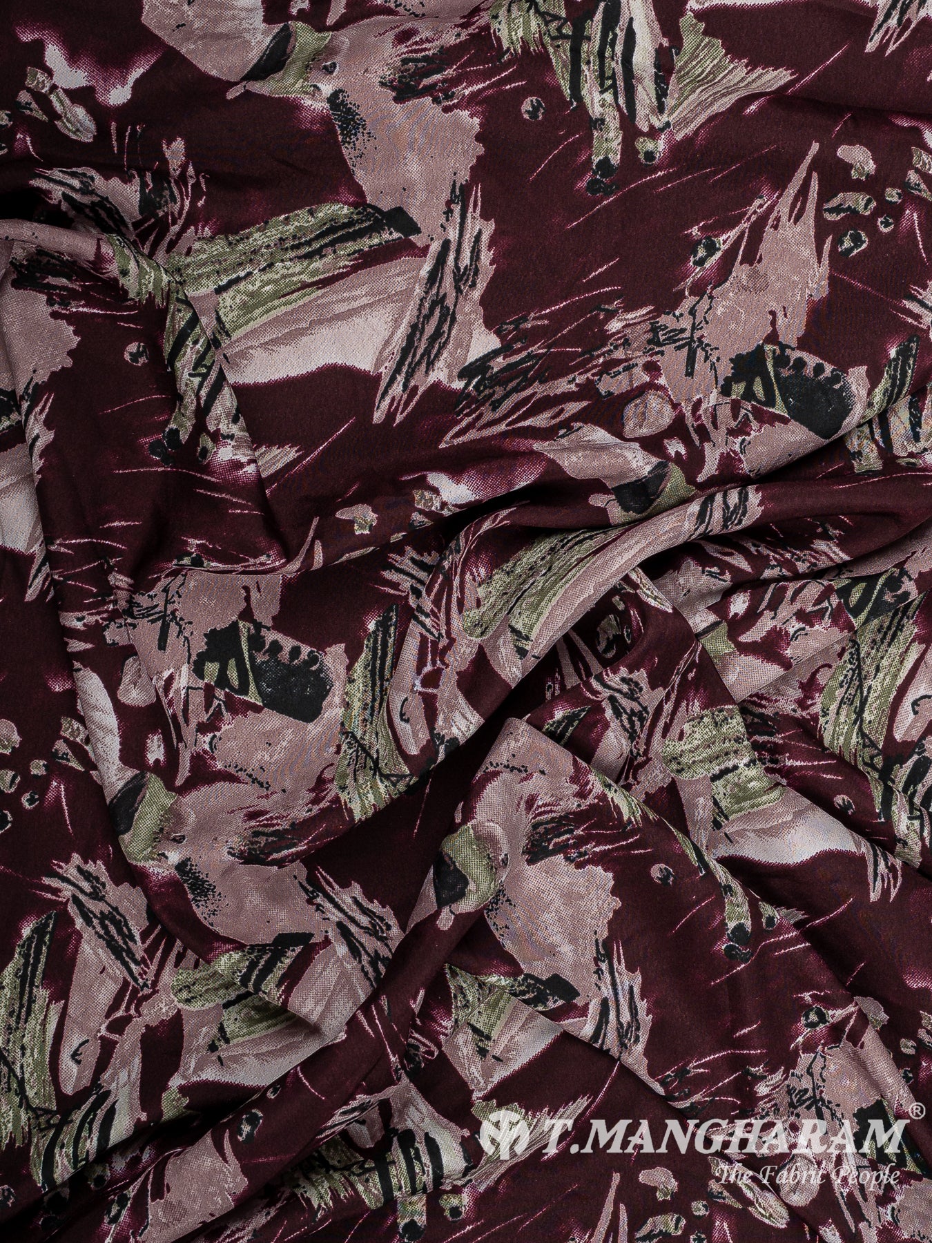 Purple Crepe Fabric - EC14676