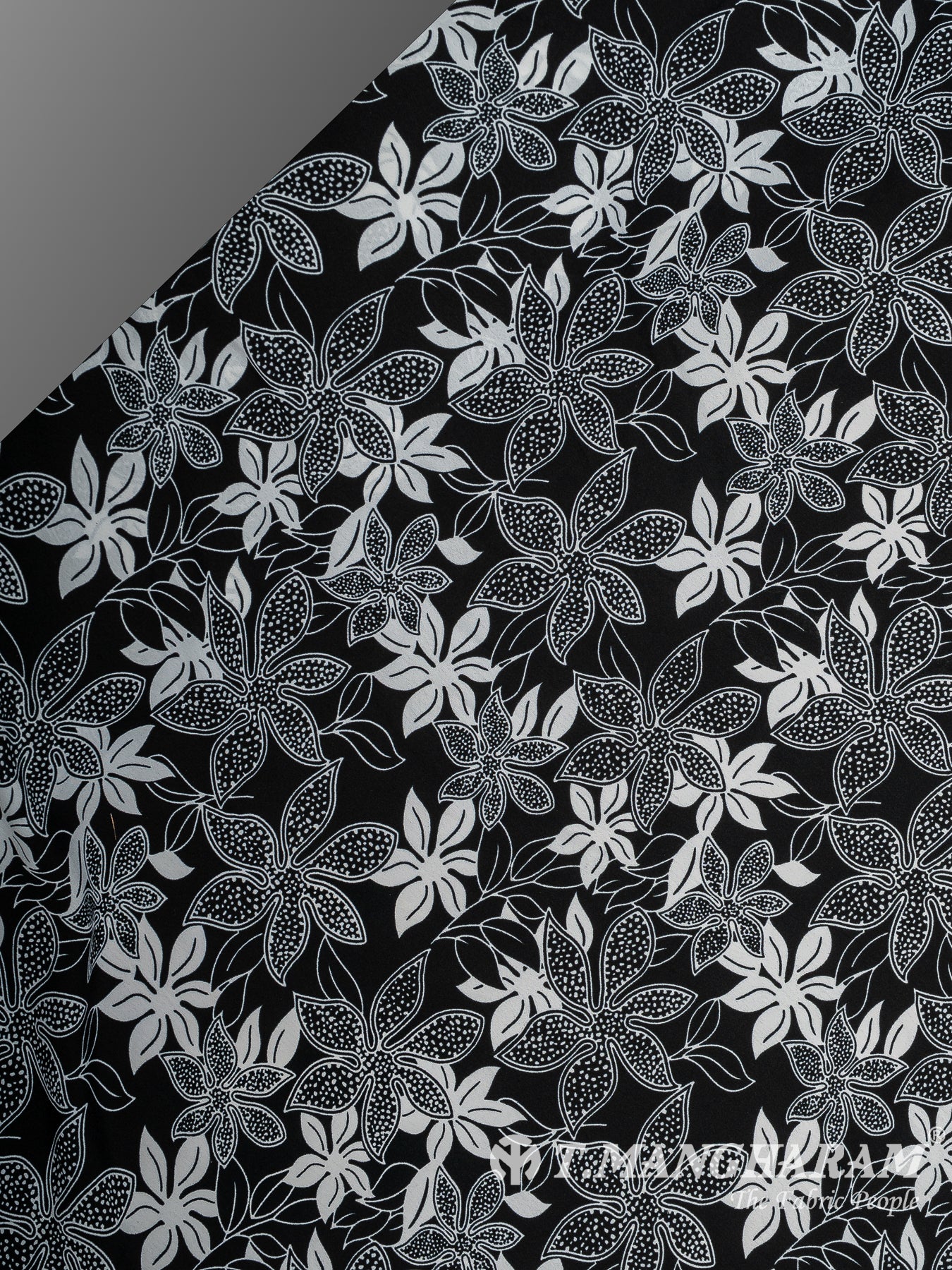 Black Crepe Fabric - EC14654