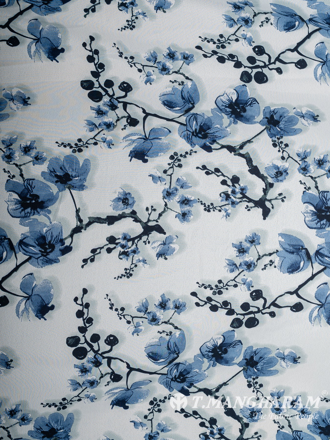 White Crepe Fabric - EB10543