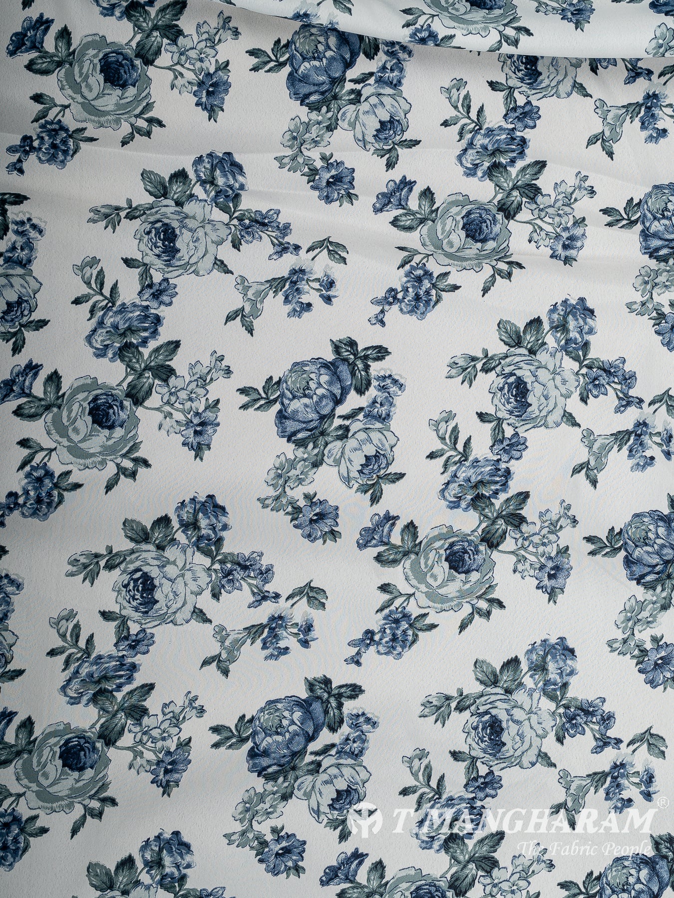 White Crepe Fabric - EC14653