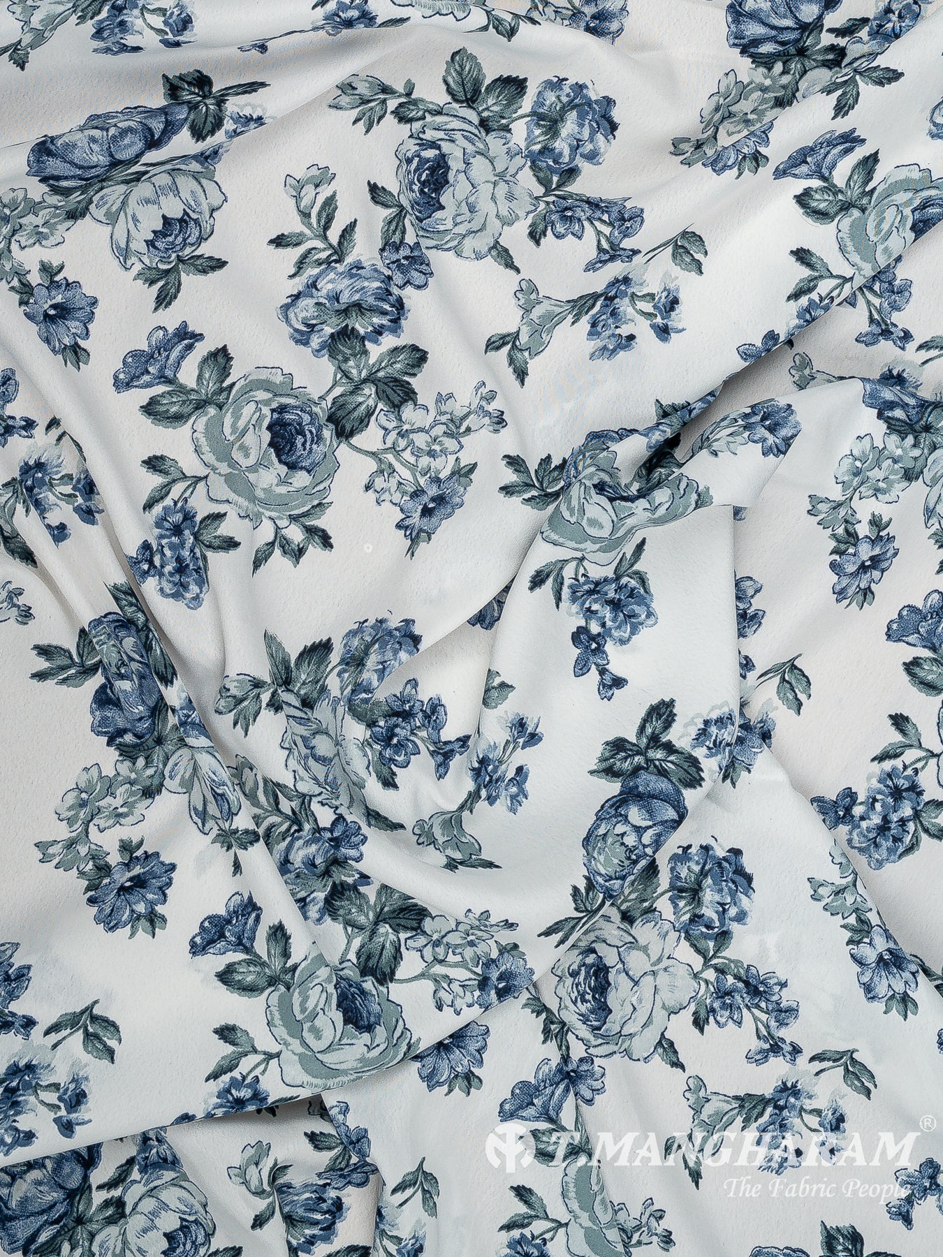 White Crepe Fabric - EC14653