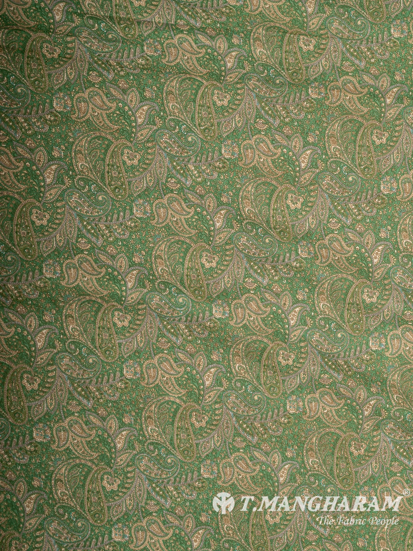 Green Crepe Fabric - EC14660